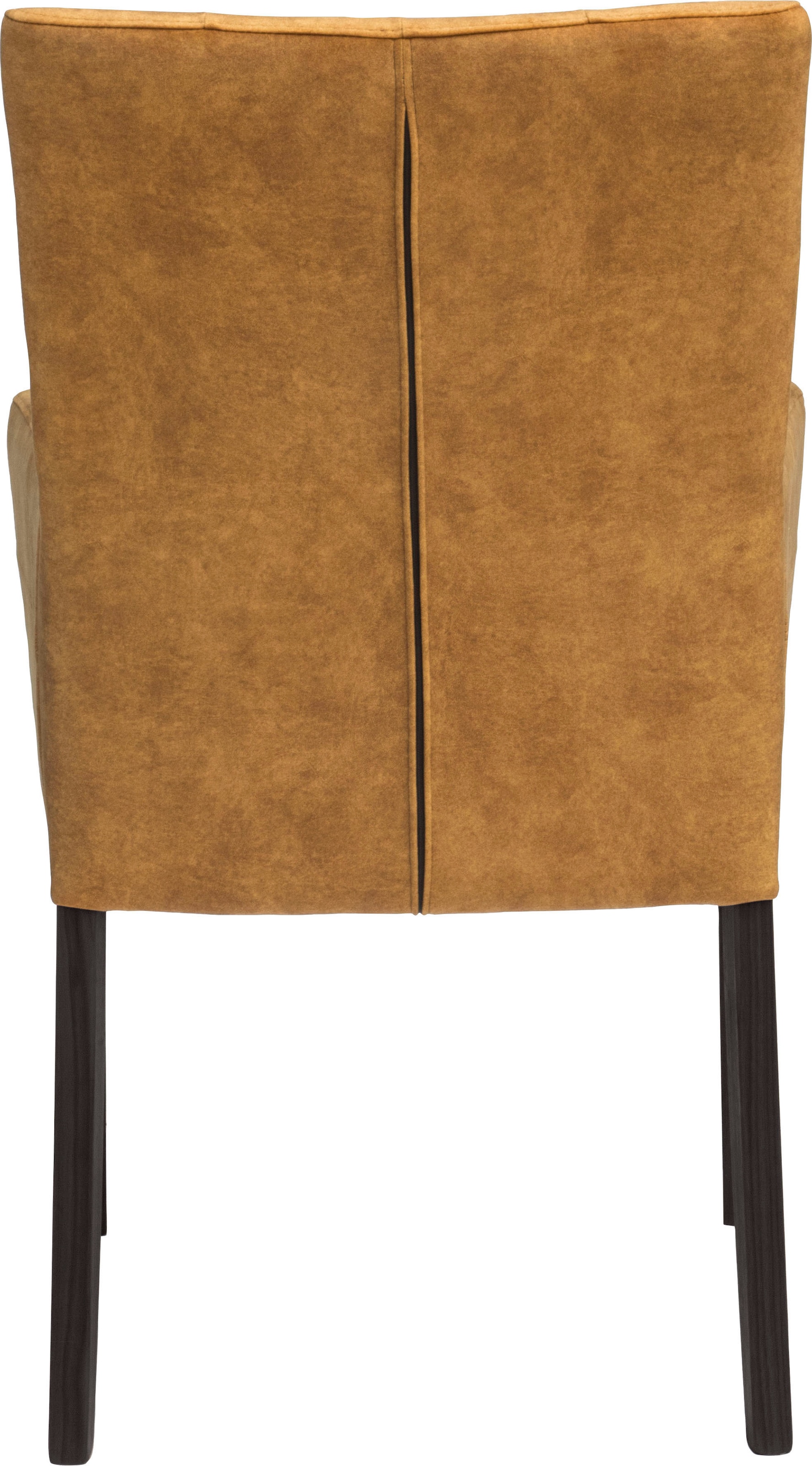 Home affaire Chaise avec accoudoirs »Colorado« () 1 cuisBeine aus massiver Buche, wengefarben lackiert