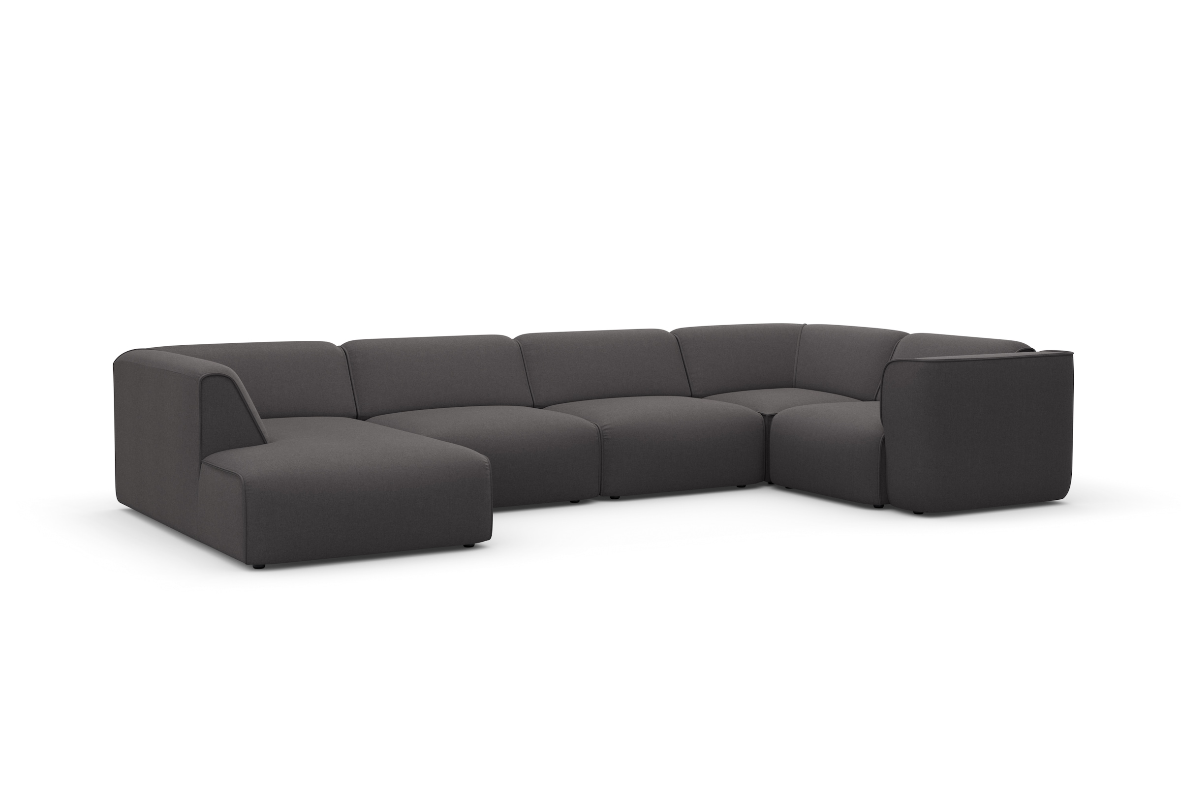 RAUM.ID Wohnlandschaft »Merid U-Form, jederzeit durch Module erweiterbar, B/T/H: 367/206/70 cm« als Modul oder separat verwendbar, für individuelle Zusammenstellung