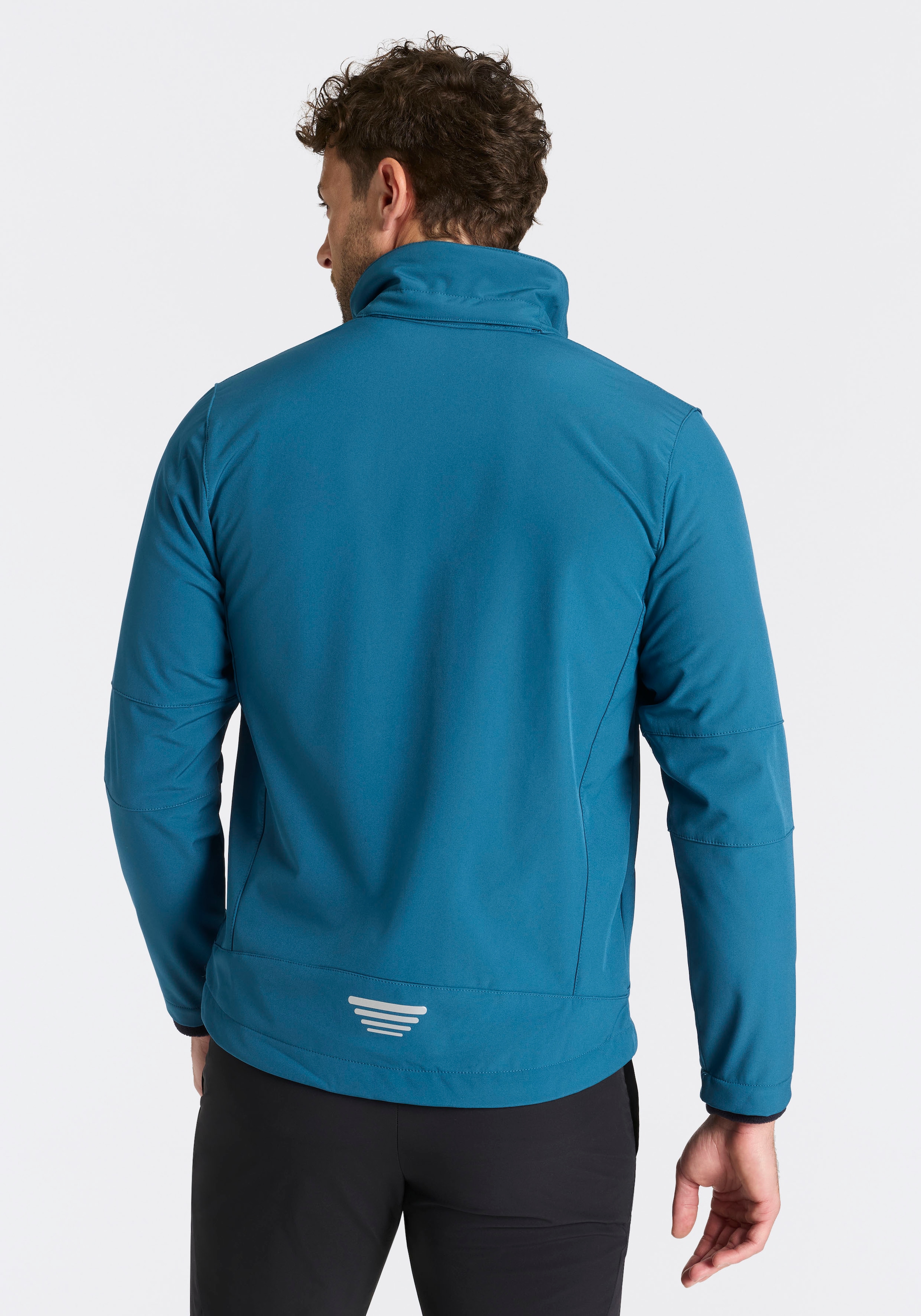 CMP Veste softshell avec capuche avec col montant, triple couche, déperlant, coupe-vent
