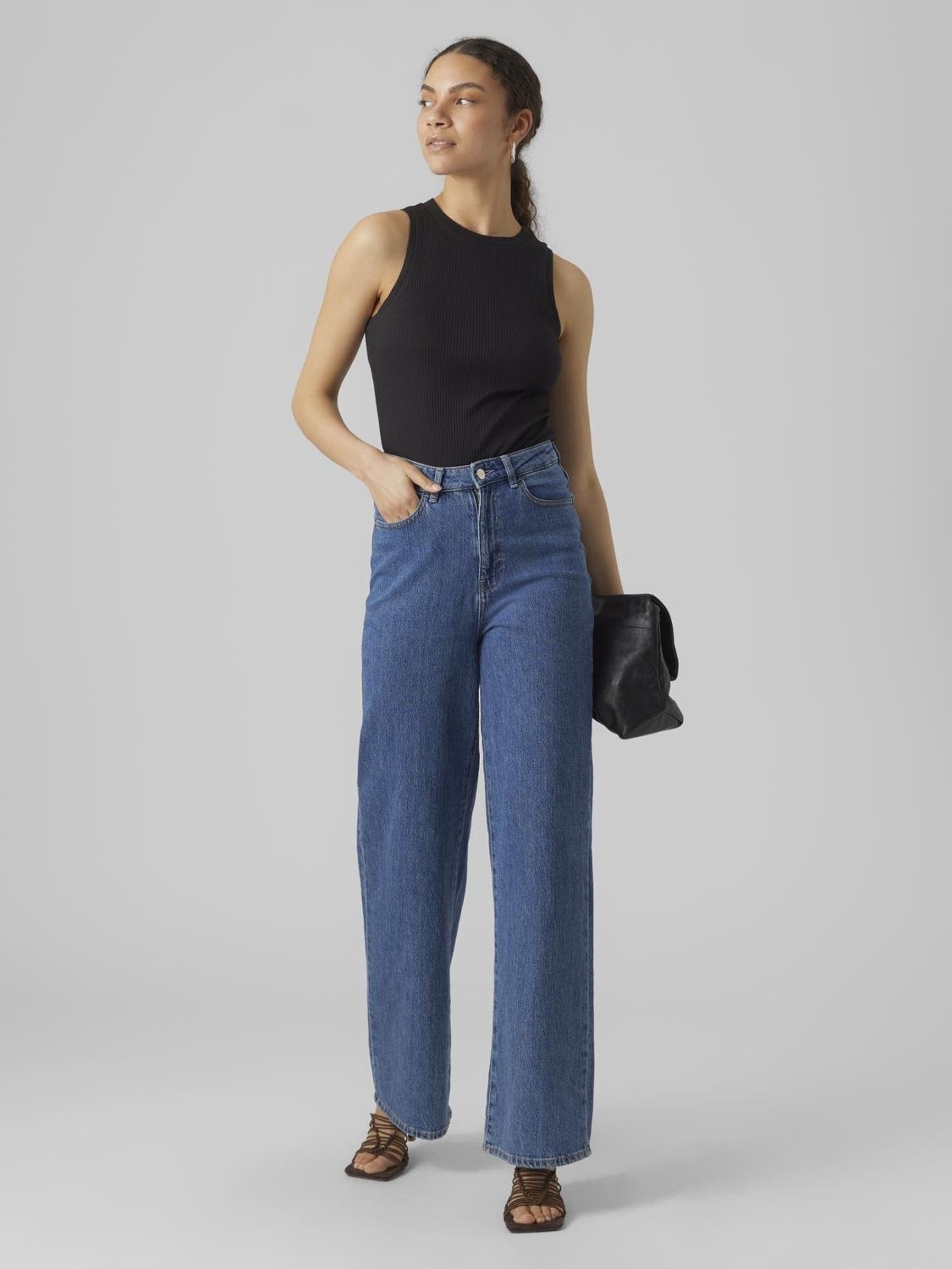 Vero Moda Tanktop »VMLAVENDER SL TOP VMA JRS NOOS« mit Rundhalsausschnitt