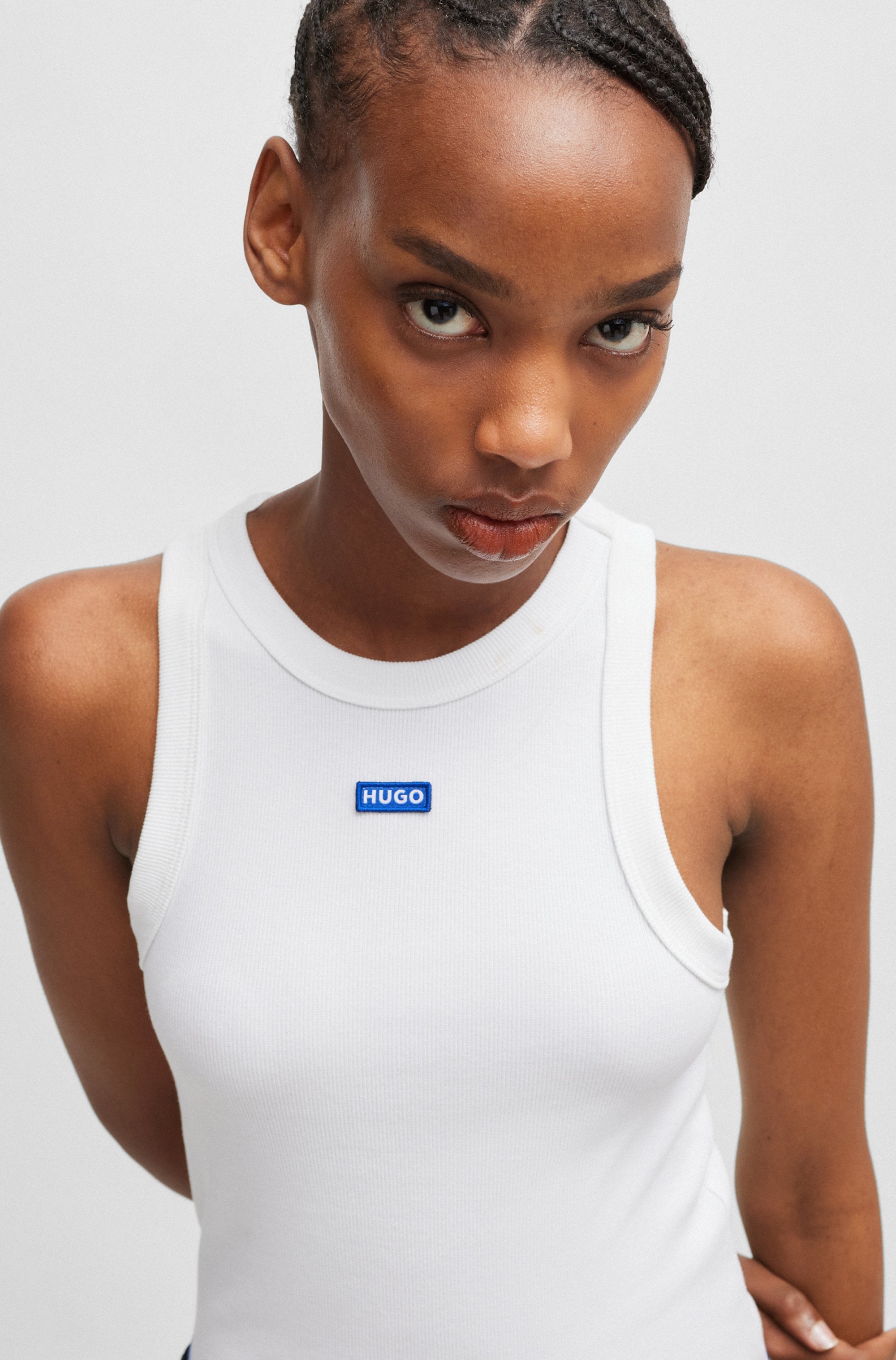 HUGO Blue Tanktop »Easy Tank« Stretch-Baumwolle, Slim Fit