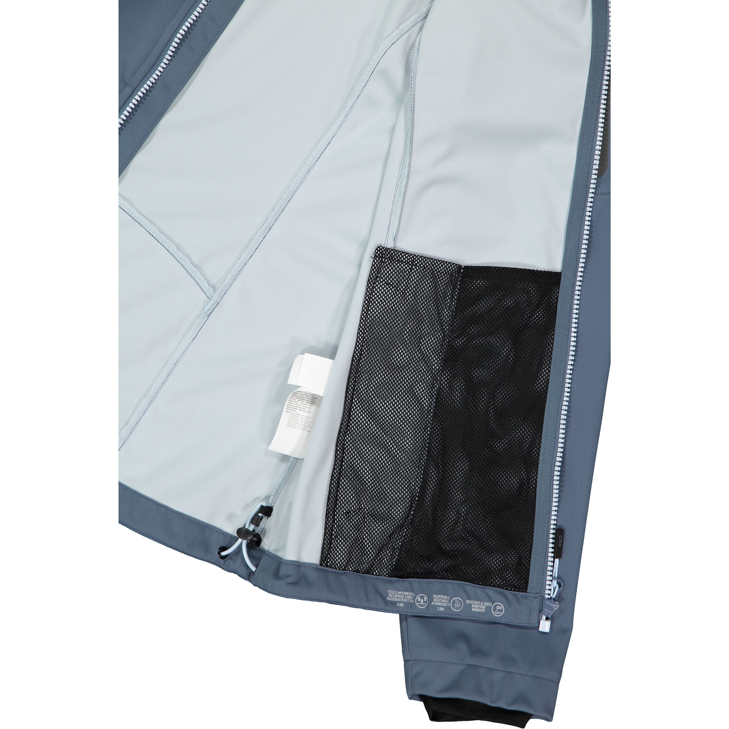 CMP Veste softshell »WOMAN JACKET DET HOOD« avec capuche avec capuche, respirant, coupe-vent, déperlant