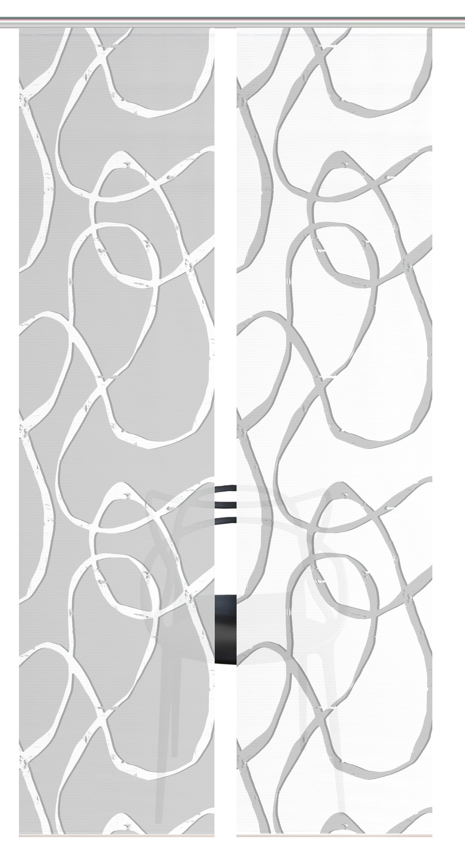 Vision S Rideau coulissant »OPHELIA KOMBI« Support de panneau 2 cuis tlg. rideau coulissant, aspect bambou, impression numérique, SET