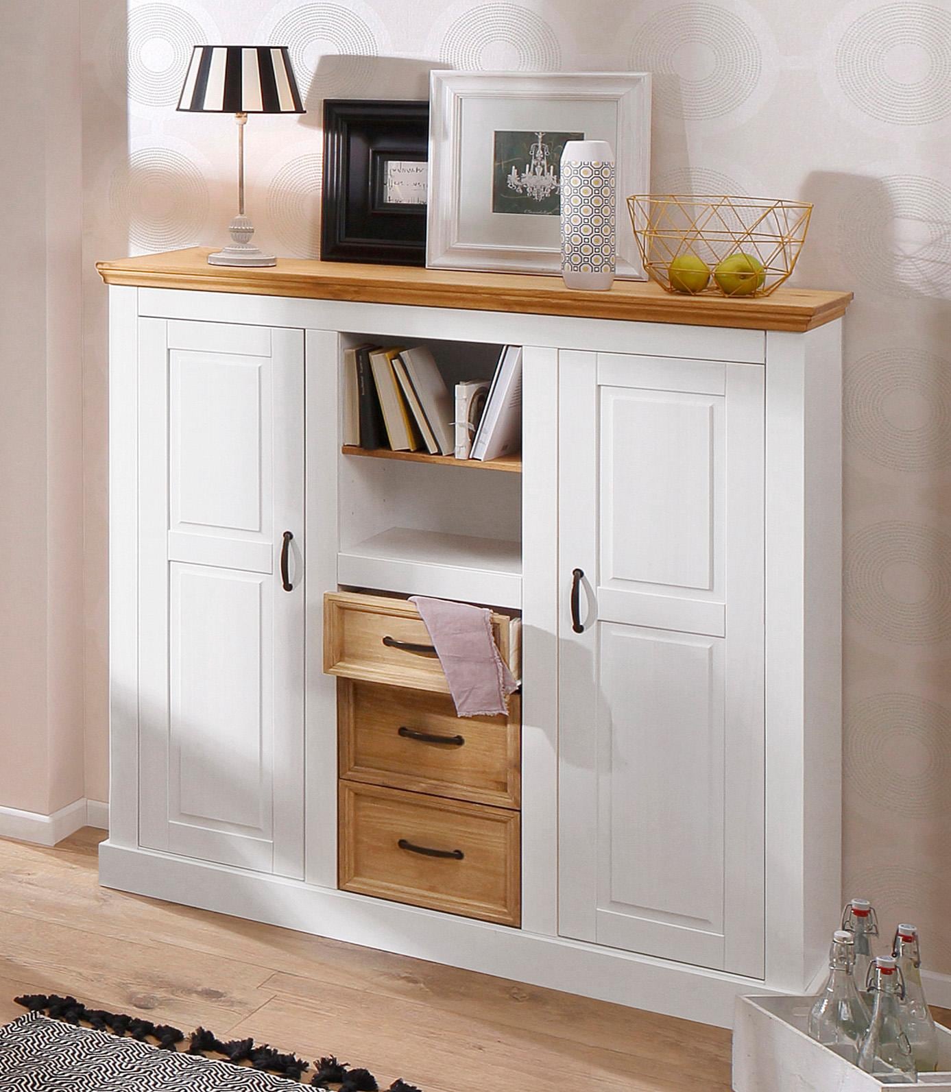 GOODproduct Highboard »Selma« Stauraumschrank, Breite 130 cm