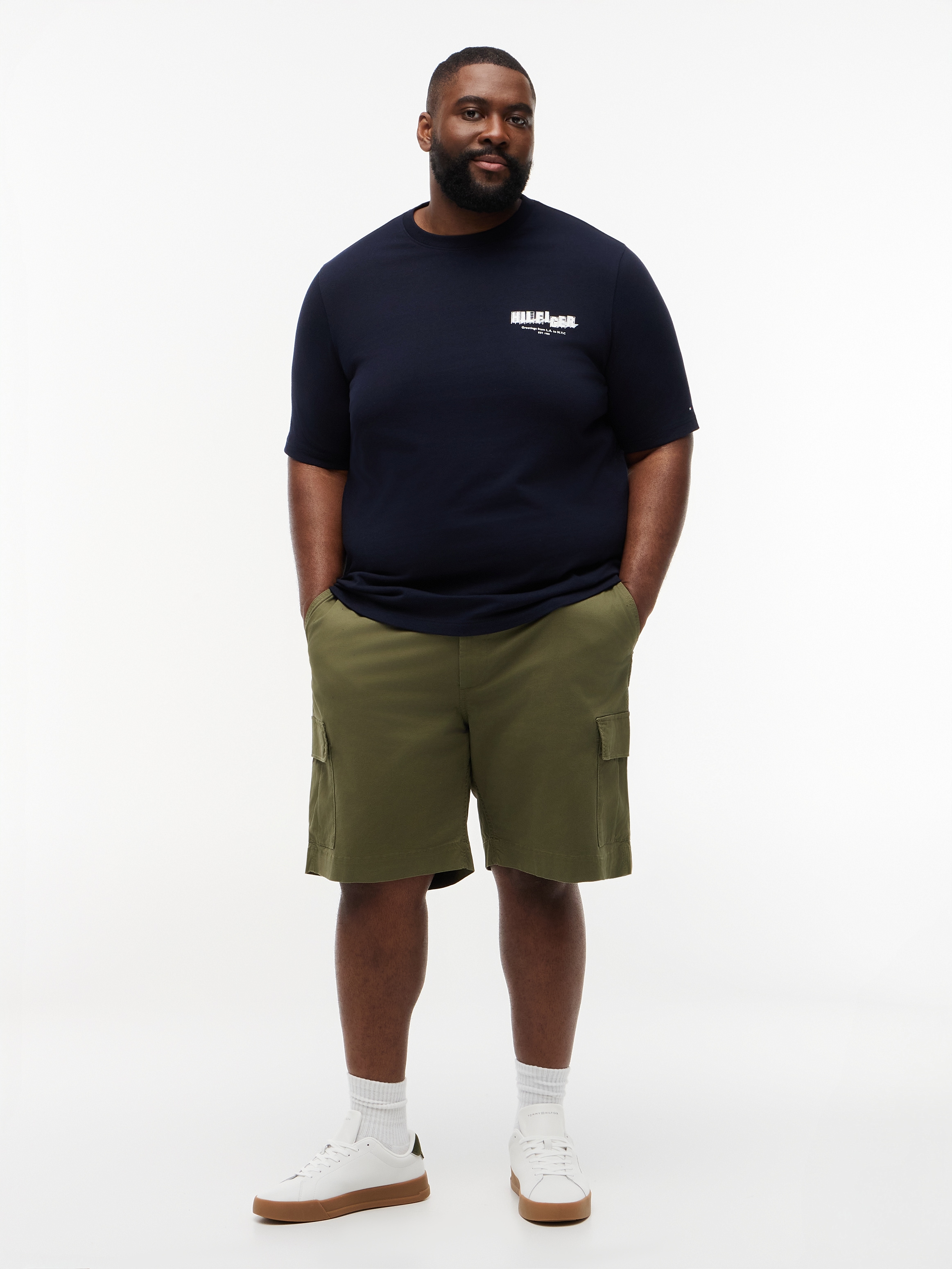 Tommy Hilfiger Big & Tall T-shirt »BT-PHOTO PRINT HILFIGER« avec grand imprimé au dos
