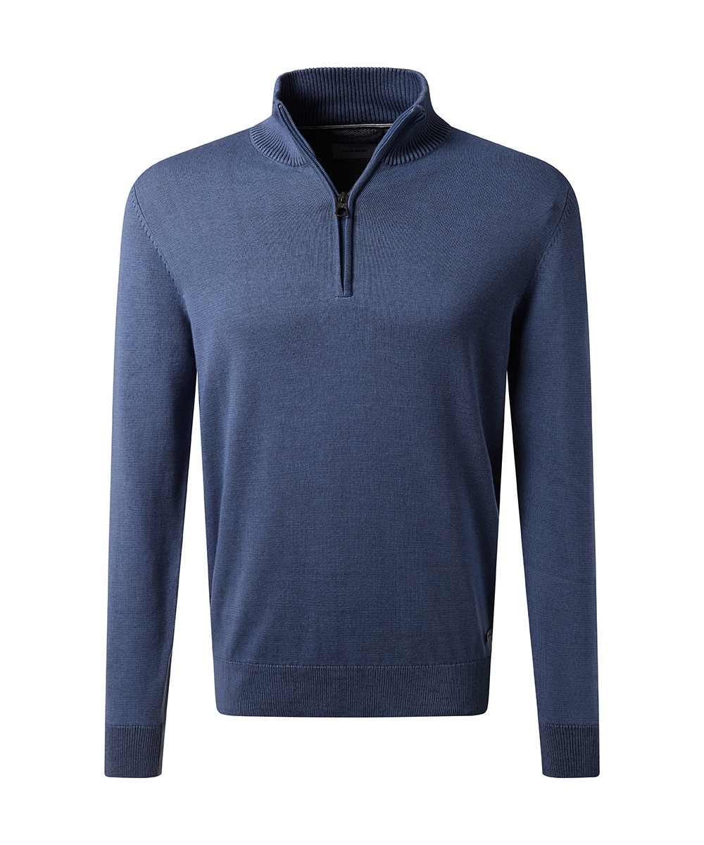 Pierre Cardin Pull en tricot mit Troyer Kragen