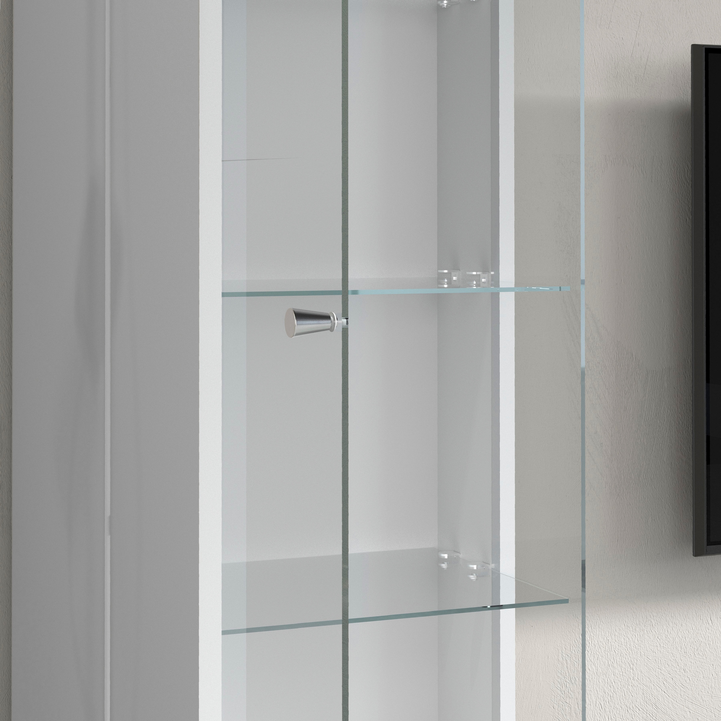 GOODproduct Meuble mural »Wohnwand New Egypt, Anbauwand, Medienwand, Wohnzimmerwand« Blanc laqué, toutes les autres couleurs en finition mate., 4 cuis tlg.