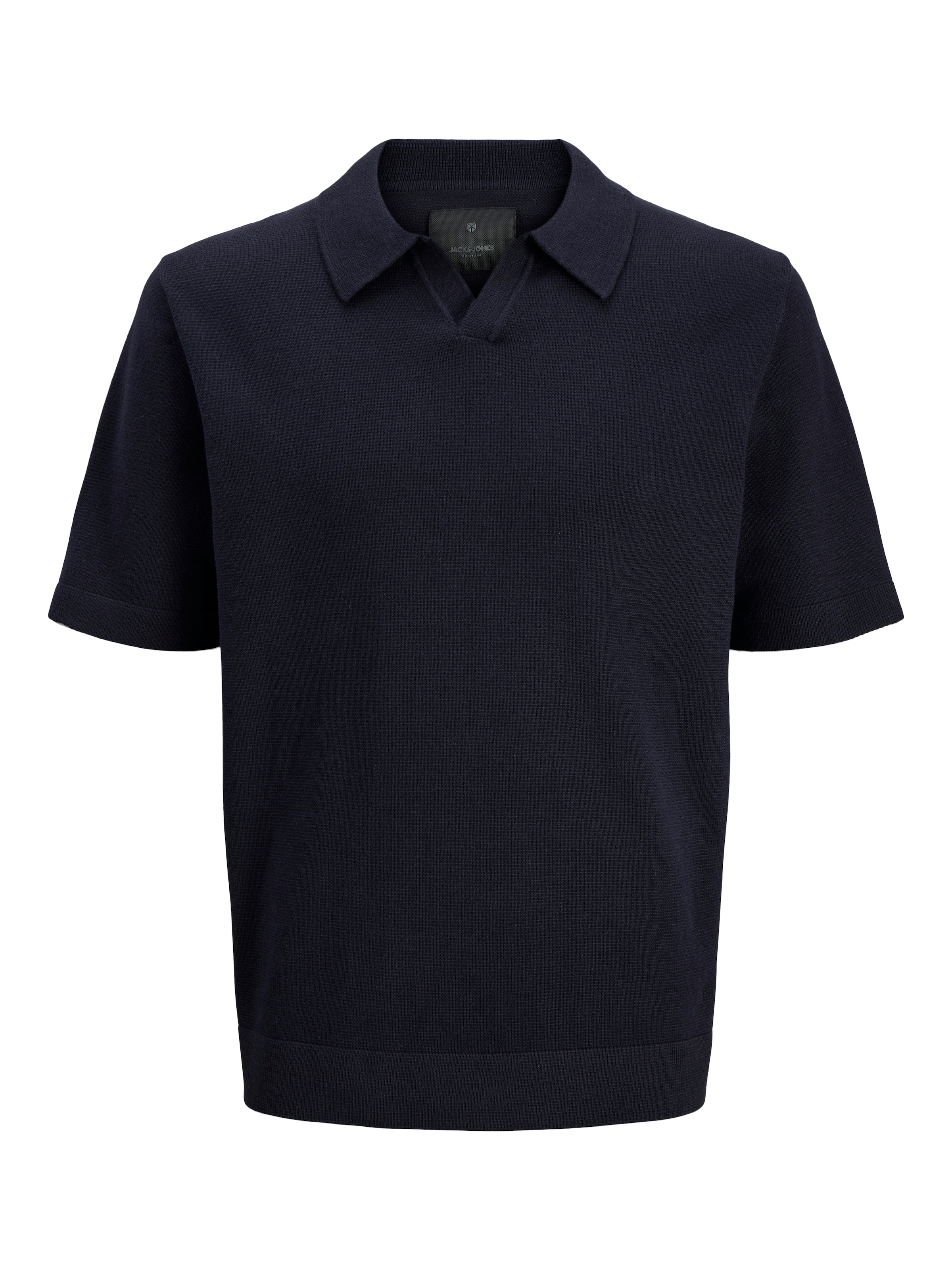 Jack & Jones Pull à col polo »JPRBLAMILANO SPRING SPLIT NECK SS SN« mélange coton, coupe régulière
