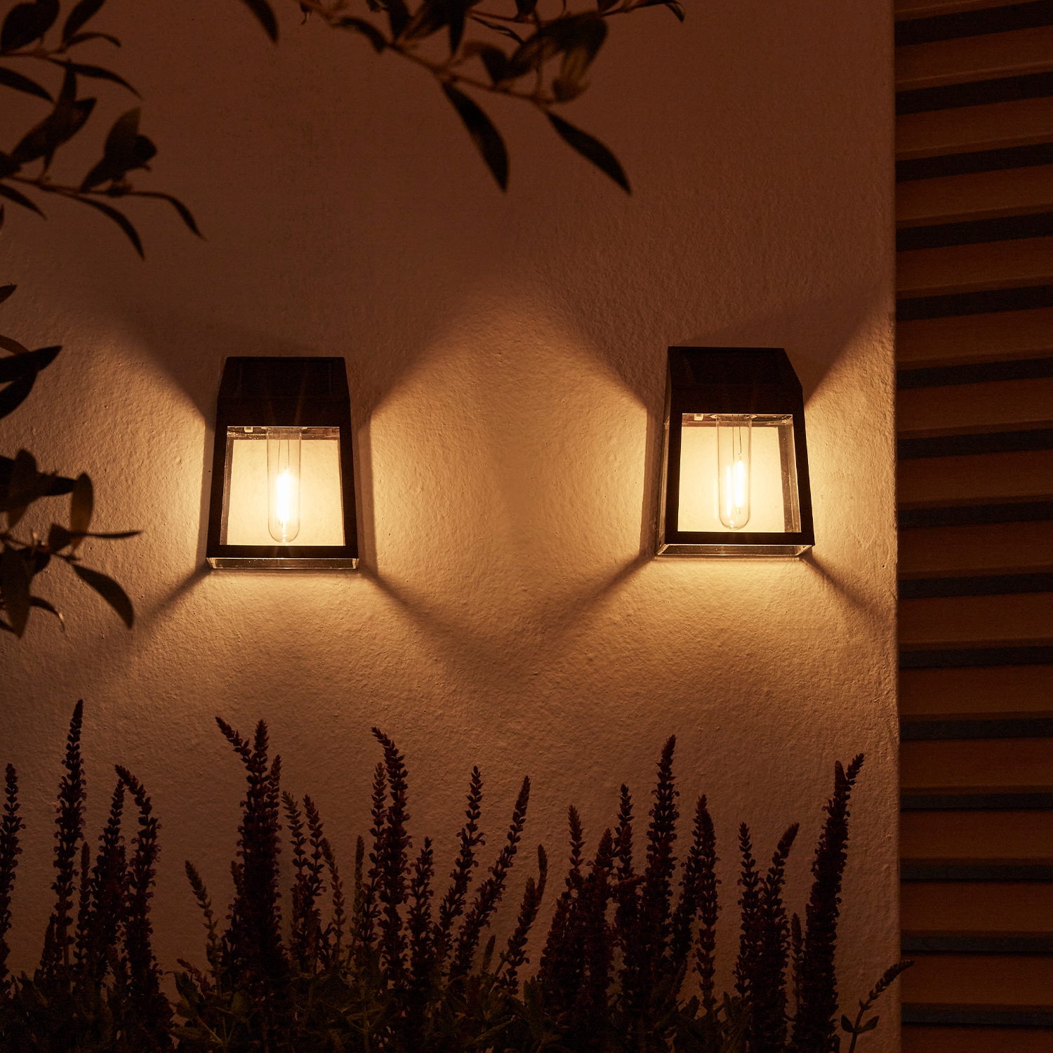 LUXFORM Aussen-Wandleuchte »Solar-Wandleuchte - Vigo - LED - 3 Stück« LED-Modul 3 Stk. Solarbetrieben