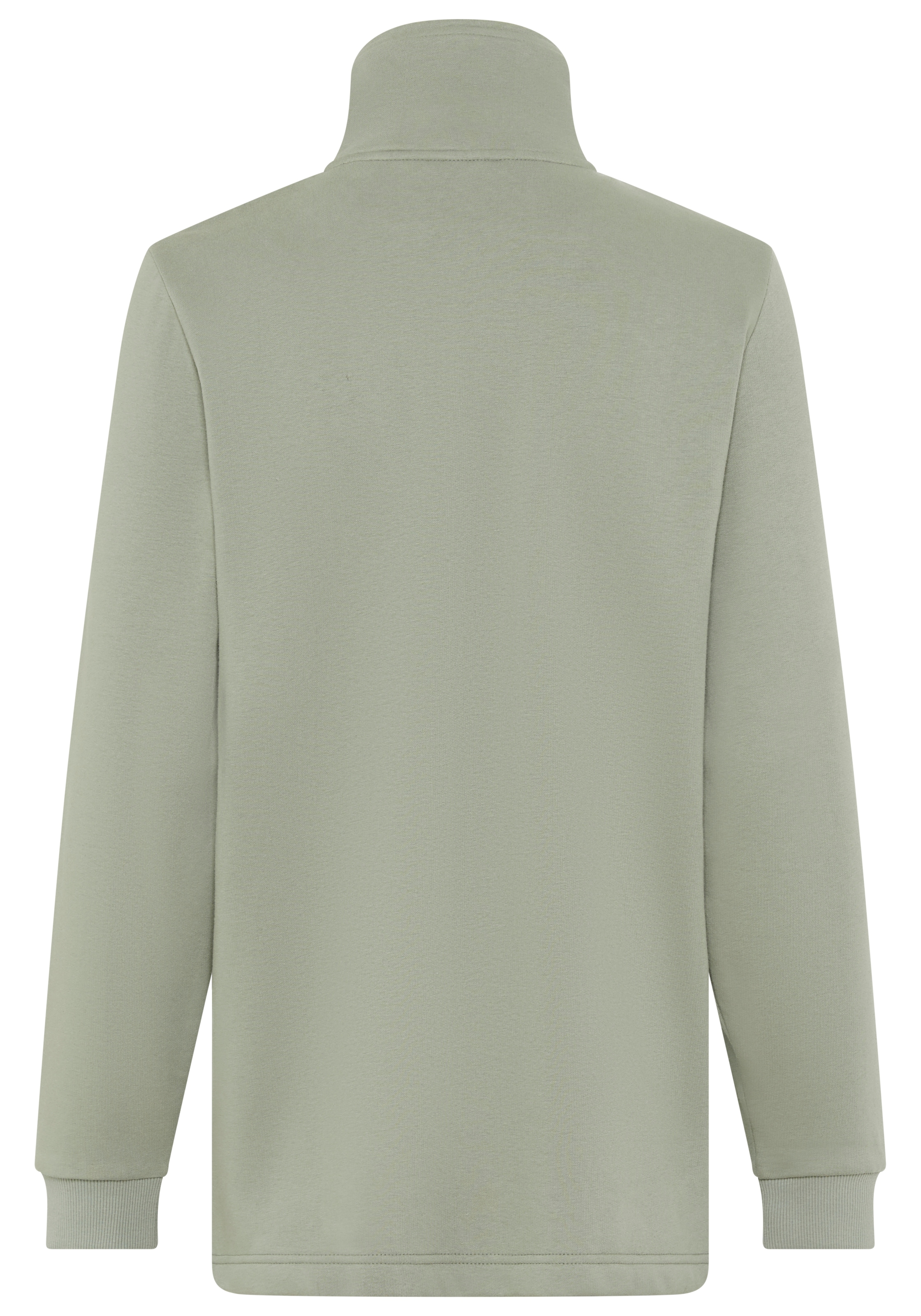 Laura Scott Veste sweat Weiche Baumwollmischung mit Stehkragen und Aussentaschen