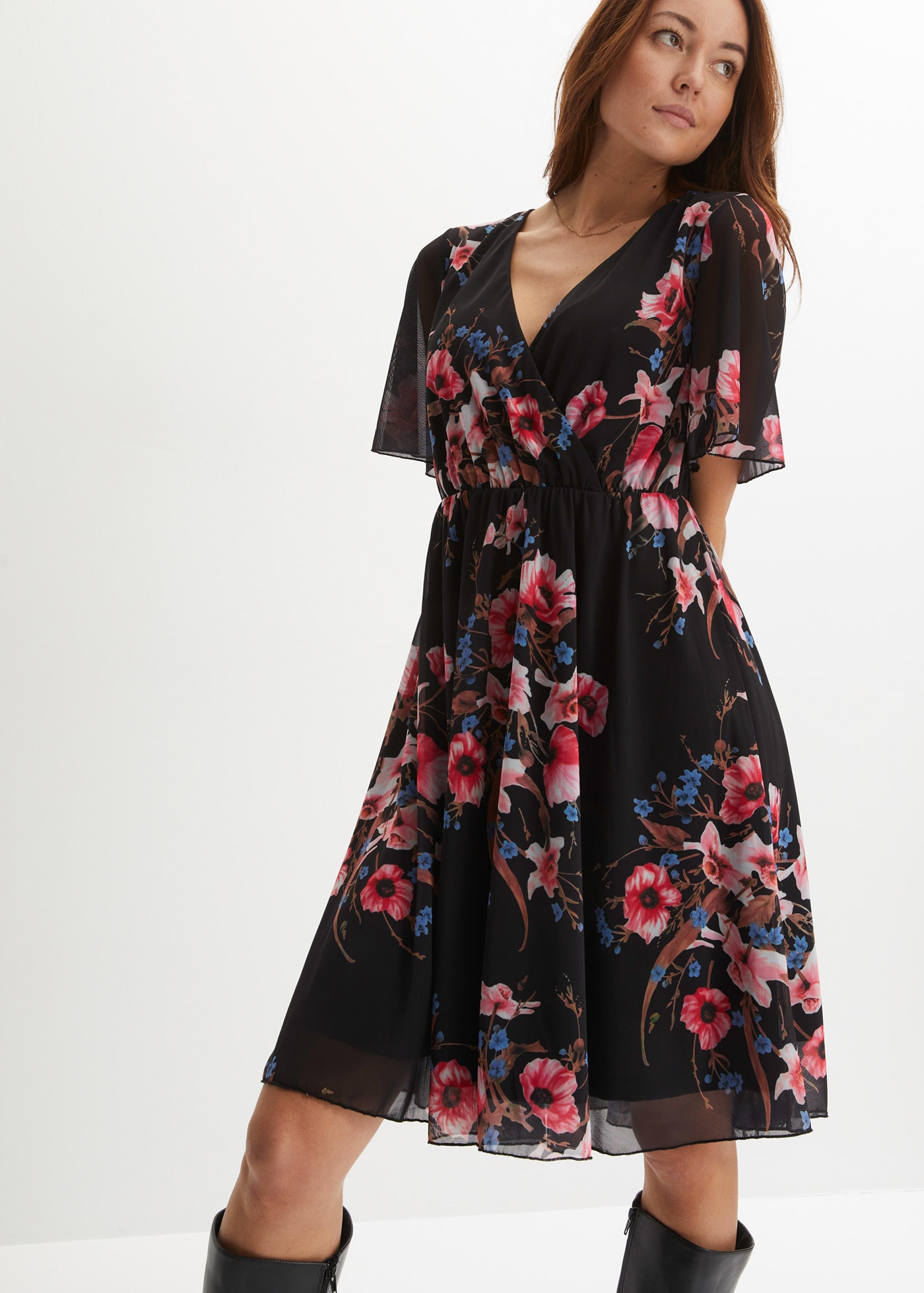 bonprix Mini-robe für den Alltag, aus Polyester und Elasthan, ausgestellte Passform