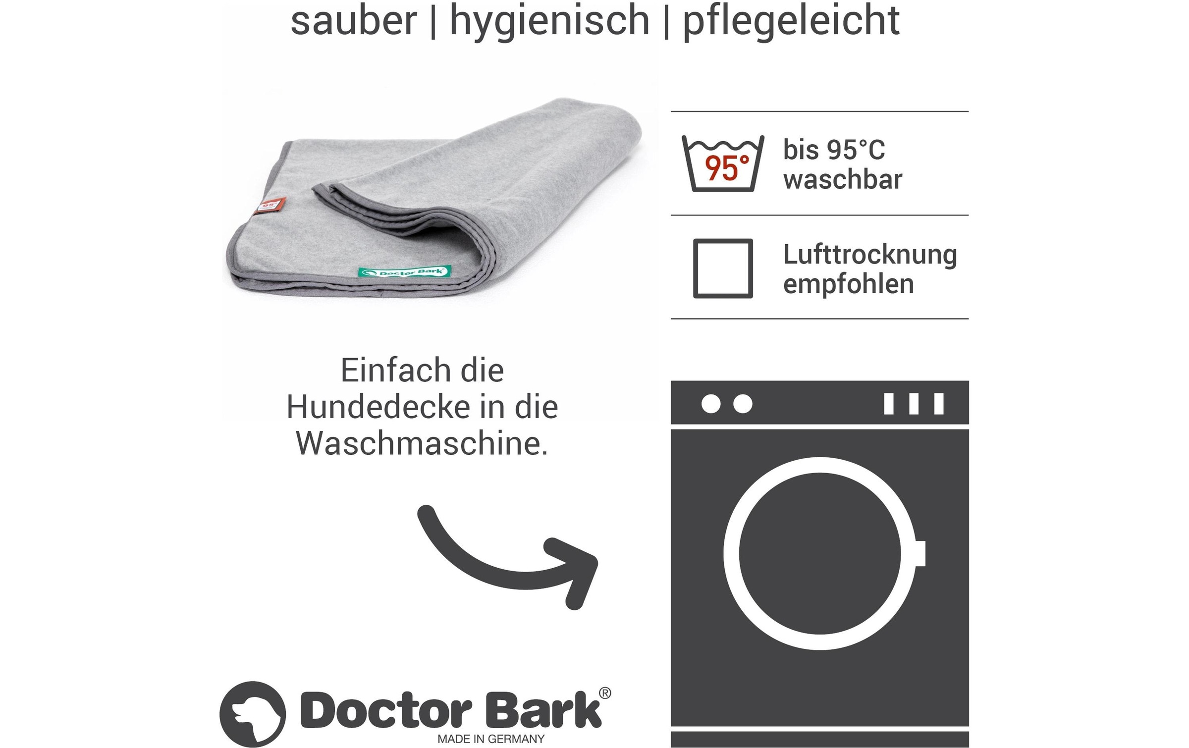 Doctor Bark Couverture pour animaux »Fleece M 100 x 70 cm«