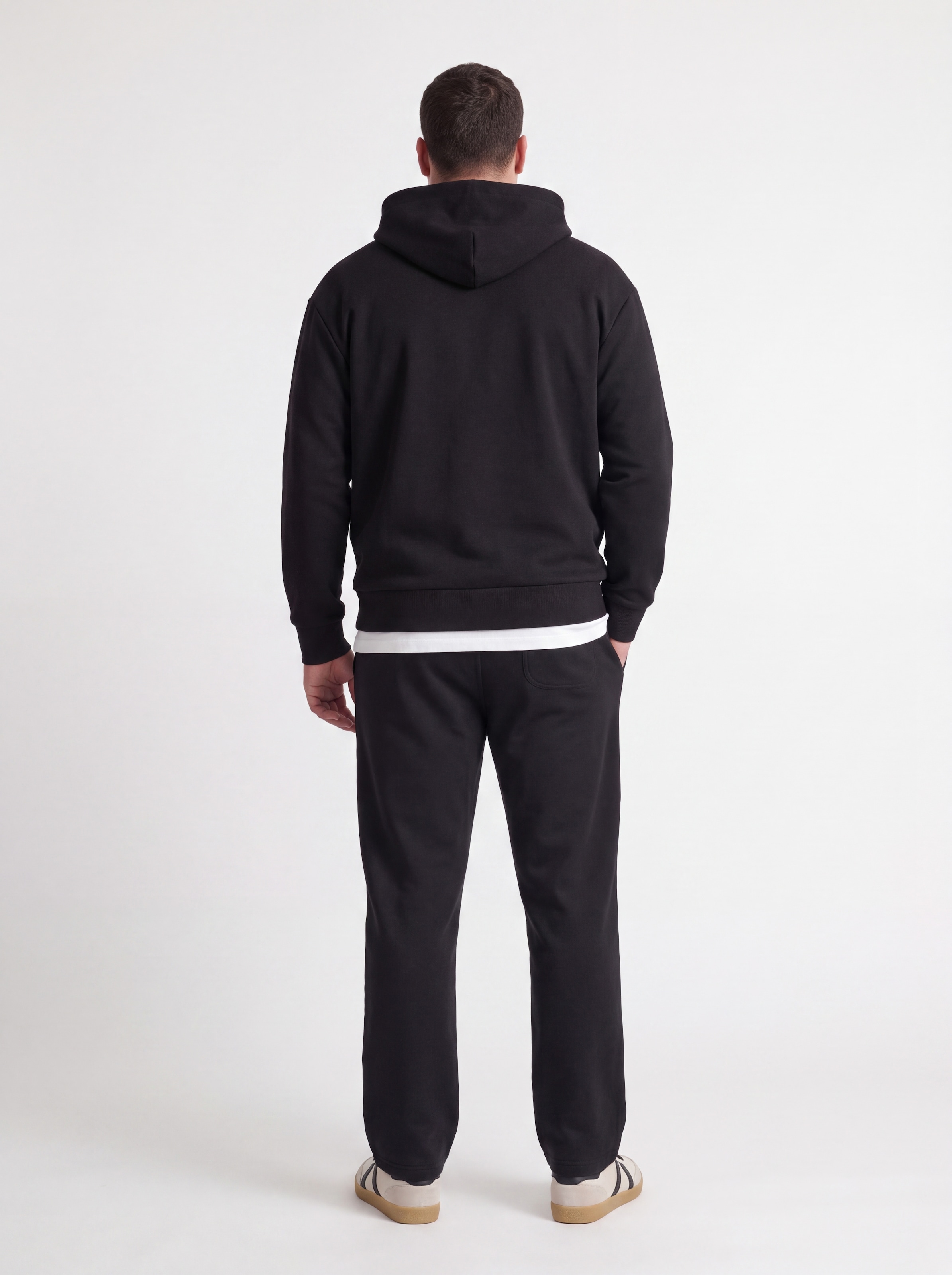 Jack & Jones PlusSize Sweat à capuche »JJEBARRON SWEAT HOOD LN PLS«, mélange de matériaux, coupe régulière
