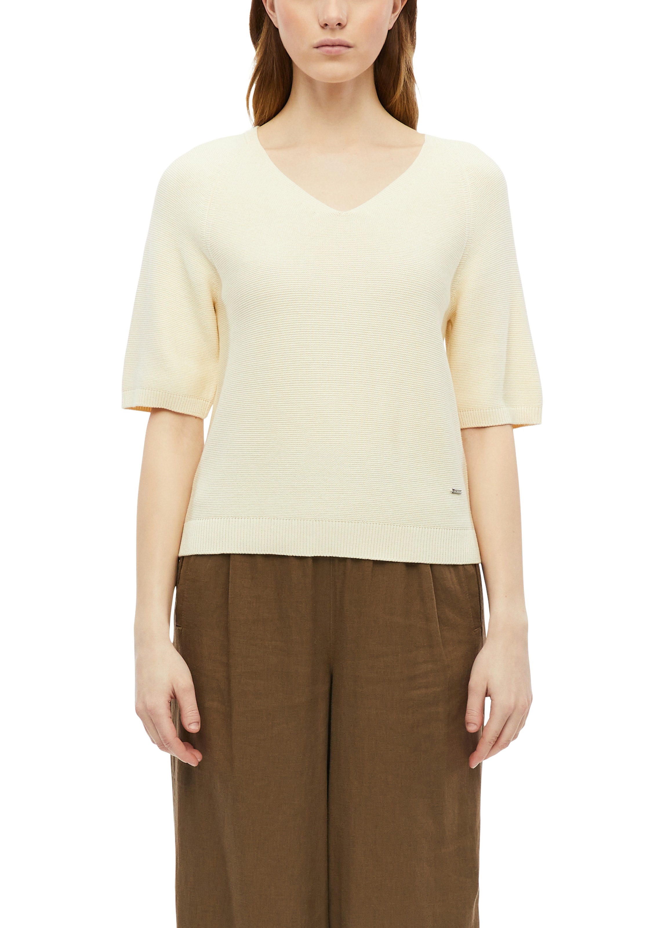 s.Oliver Pull col V col en V, manches mi-longues, uni