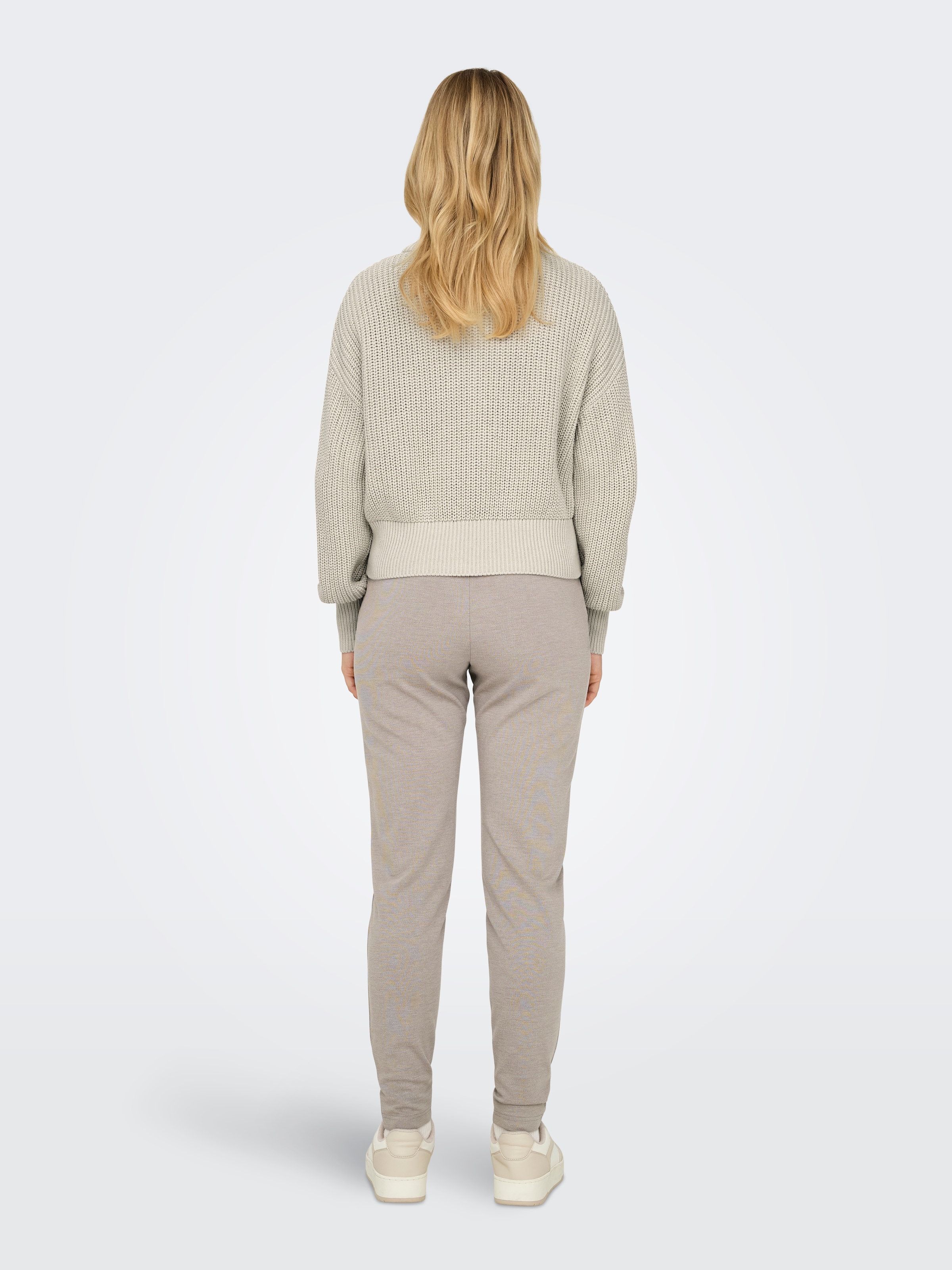 ONLY Stehkragenpullover »ONLDORITTA LS CABLE ZIP HIG NECK KNT«