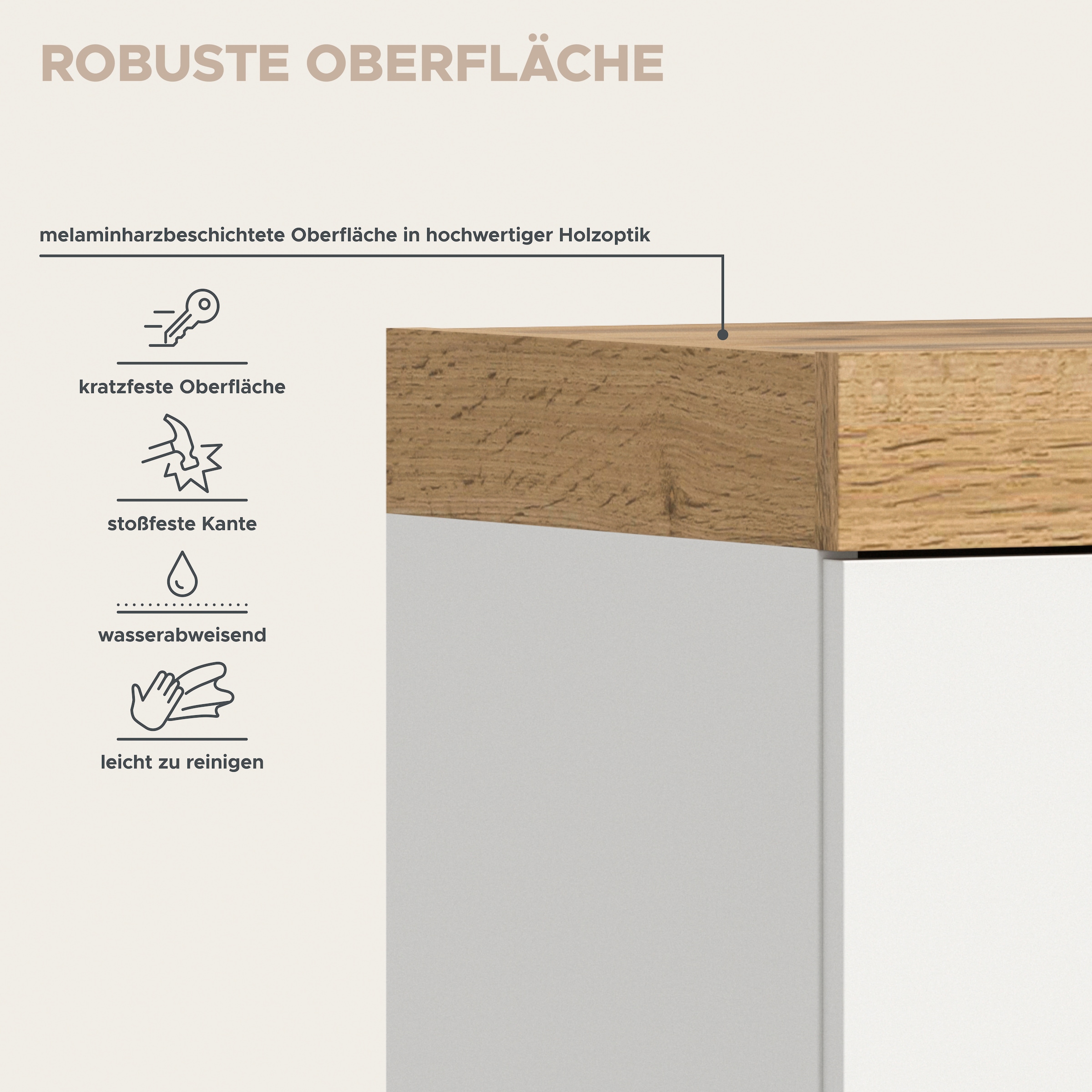 GOODproduct Lowboard »MAMBO II, Breite 200 cm, 2 Türen, 4 Schubkästen, 4 Fächer« 1 Stk. tlg. Lowboard, TV Unterschrank, TV-Schrank, Wohnzimmer