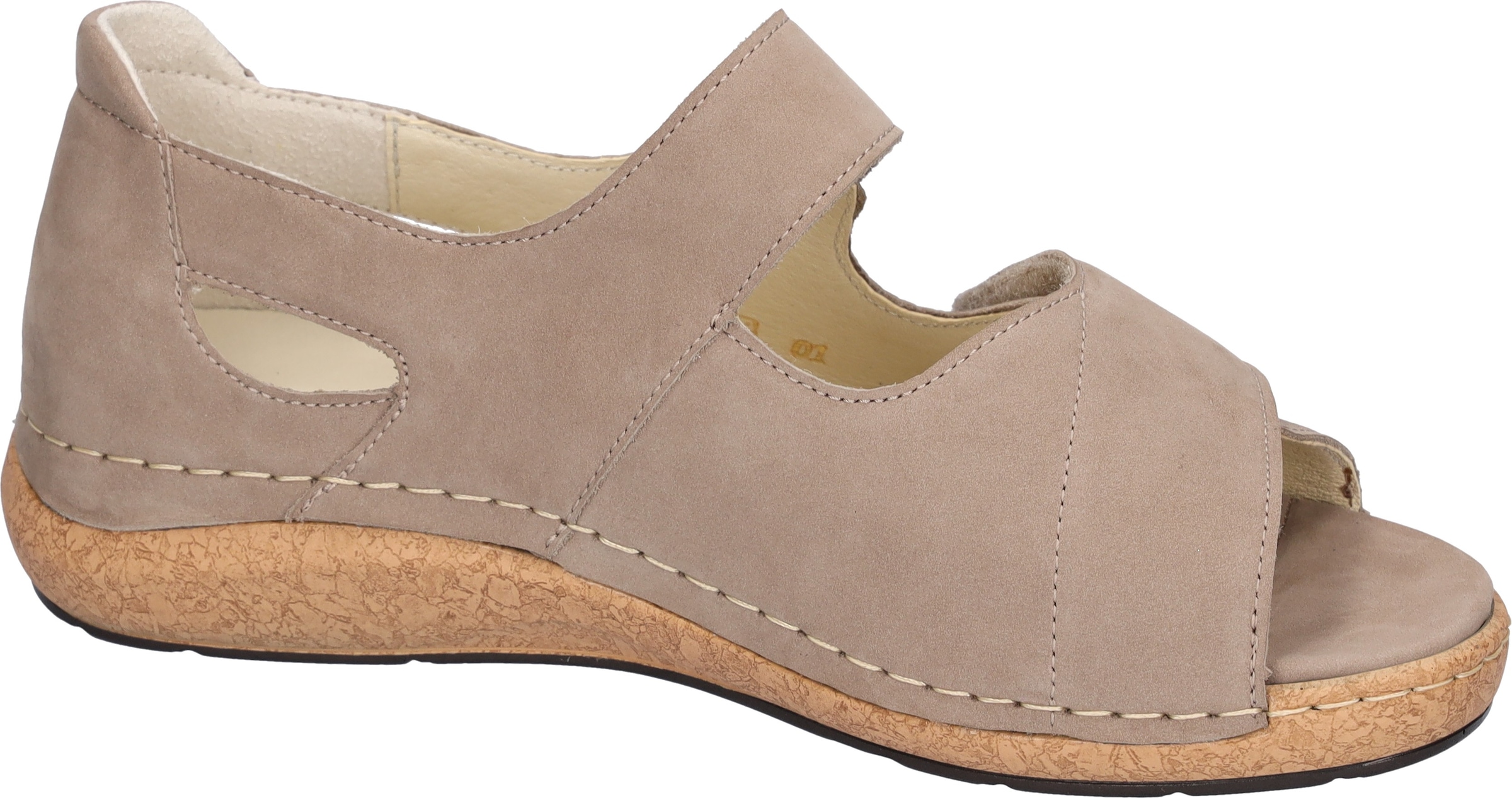 Waldläufer Sandale »K-Heliett«  , chaussure d'été, sandalette, talon compensé, en largeur confort K (= extra large)