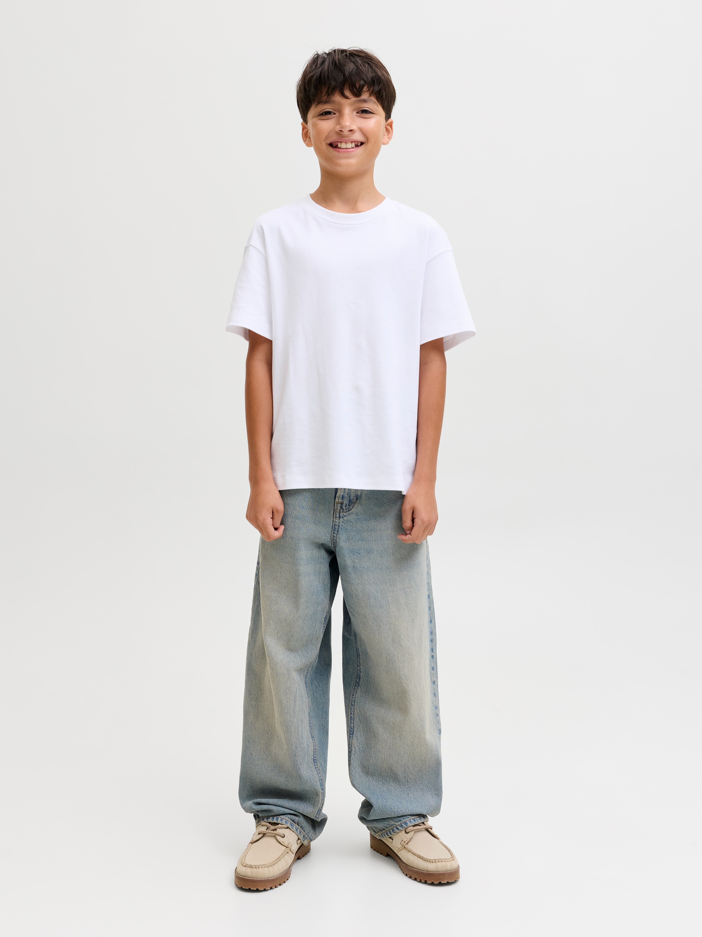 Jack & Jones Junior Jeans Relax-fit »JJIALEX JJORIGINAL SQ 326 JNR« mit dezentem Used-Look