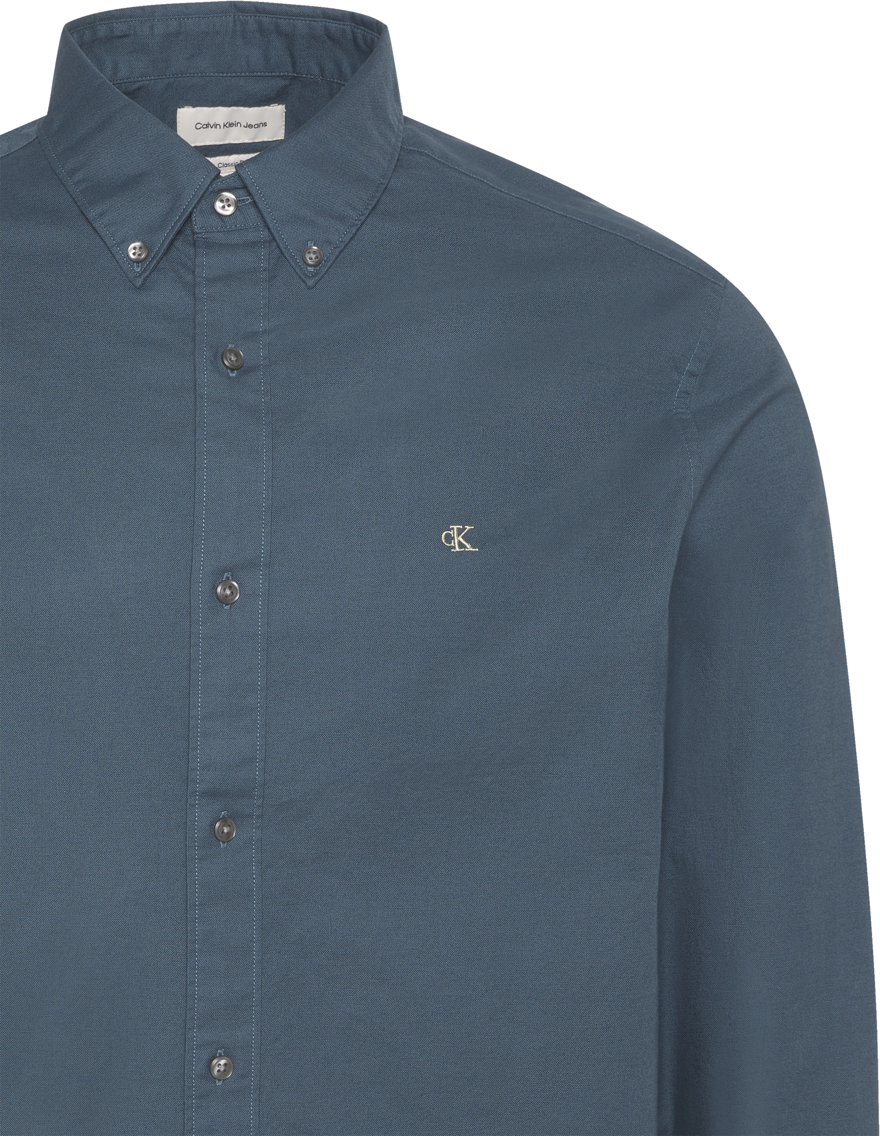 Calvin Klein Jeans Chemise à manches longues Button-Down-Kragen, Baumwoll-Stretch