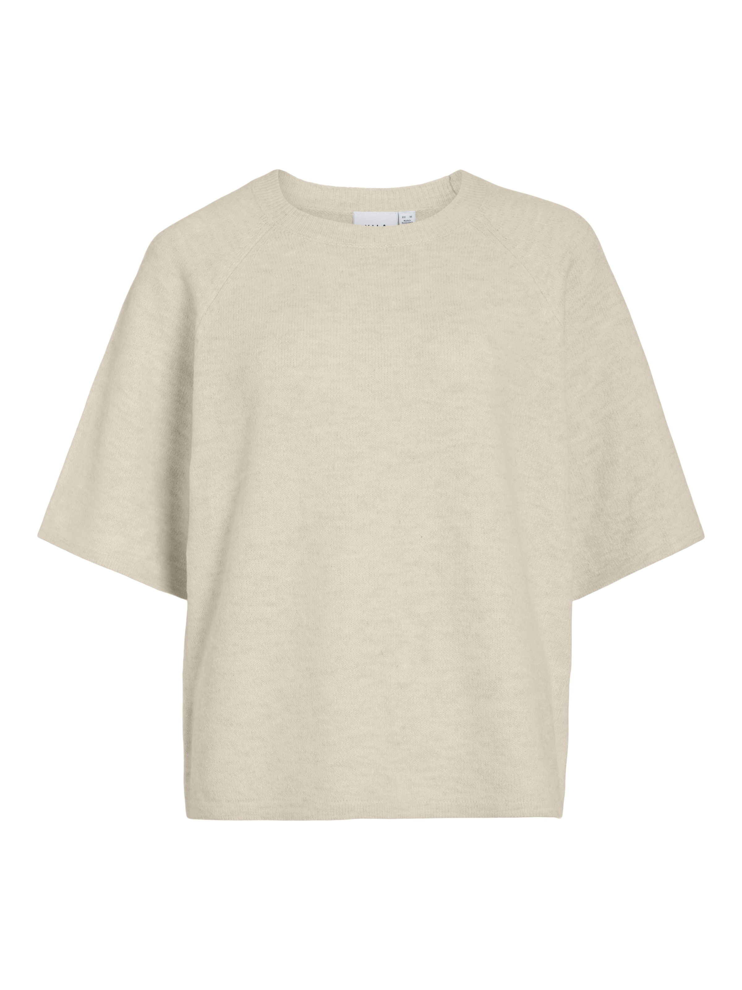 Vila Pull en tricot »VILIGA 2/4 O-NECK KNIT TOP - NOOS« Materialmix, relaxed fit
