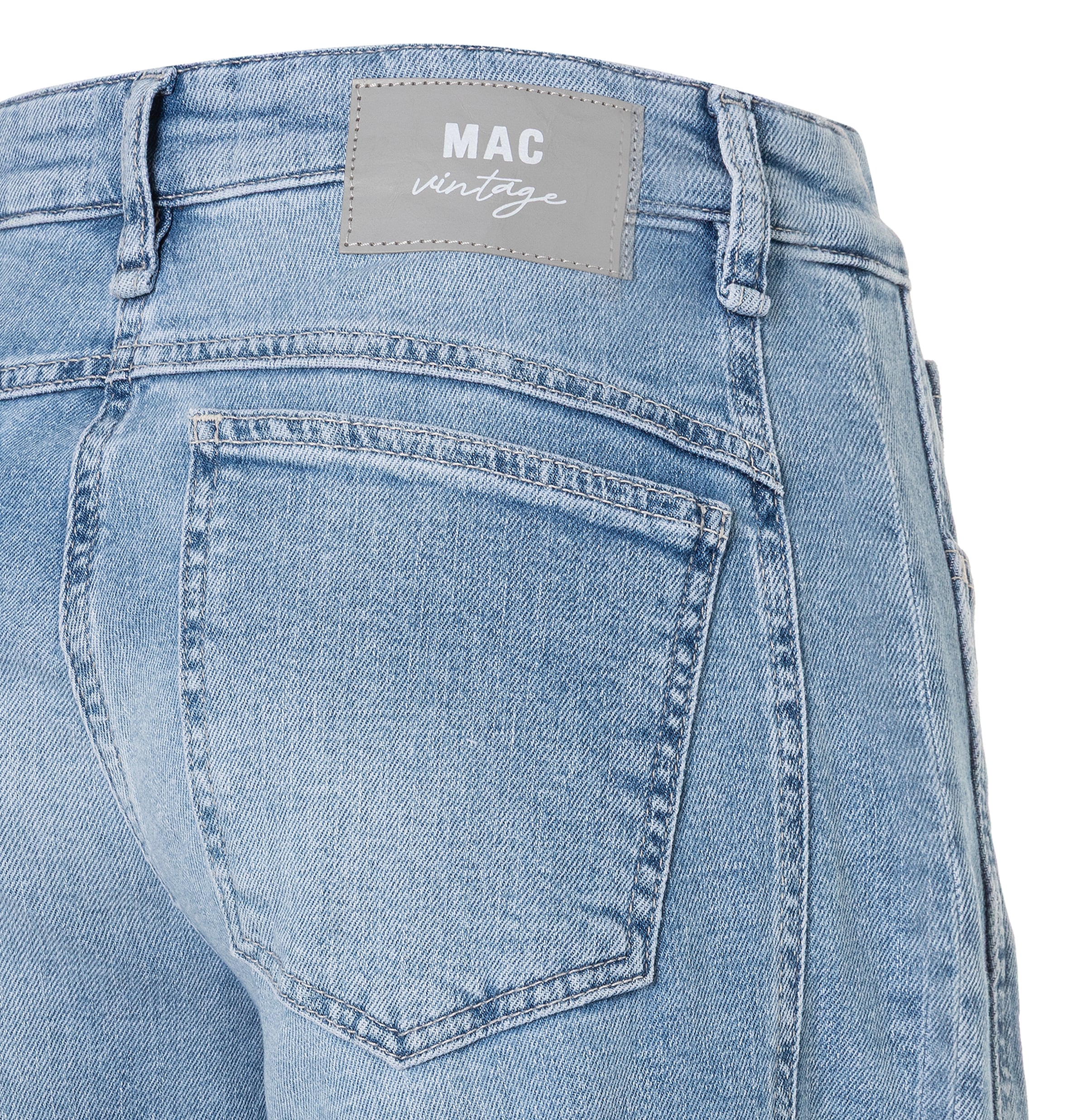 MAC Jeans à 5 poches »OHIO Barrel« coupe Barrel Fit, détail couture au niveau des genoux