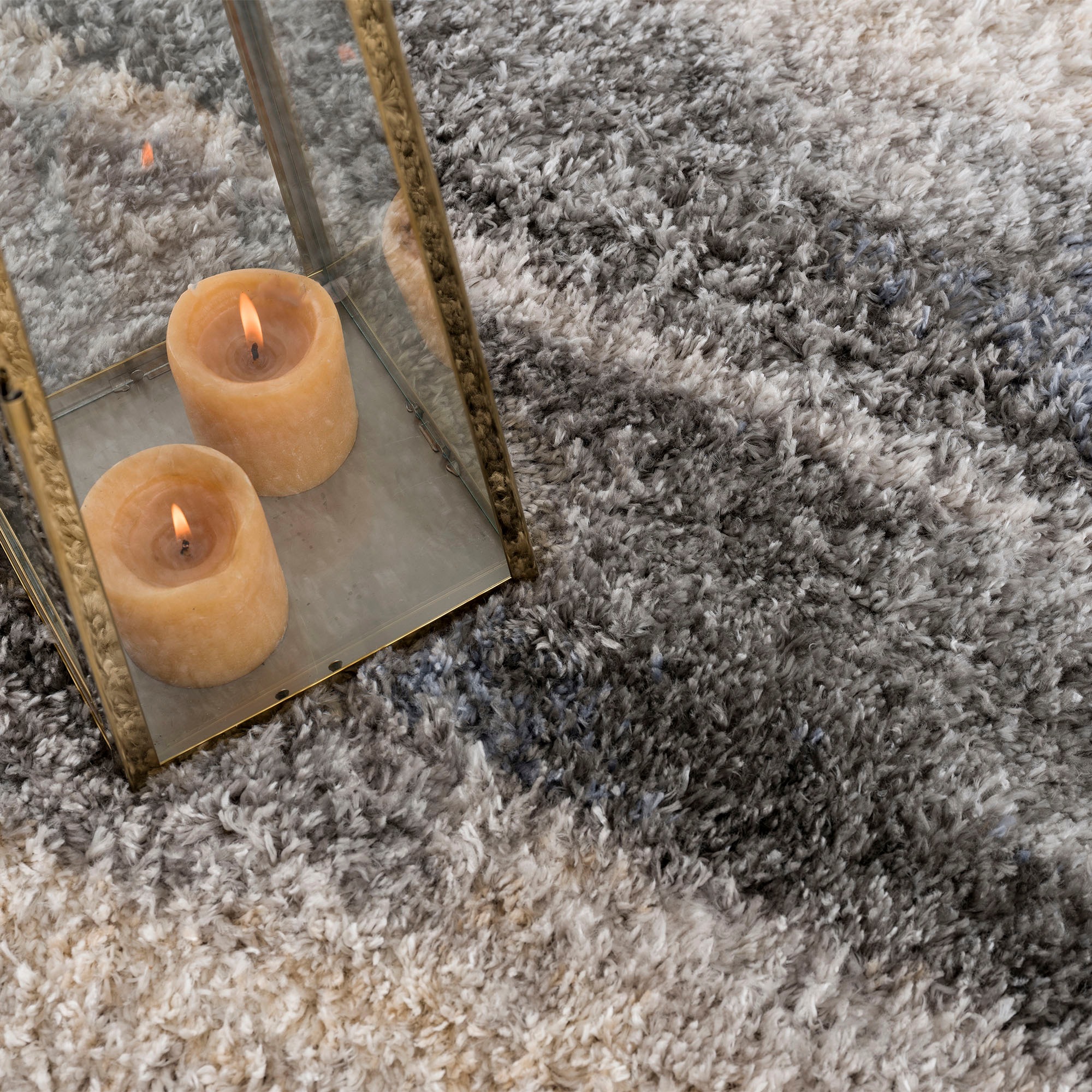 Sanat Hochflor-Teppich »Versay 1506« rechteckig 45 mm Höhe Wohnzimmer, Langflor, Shaggy Teppich