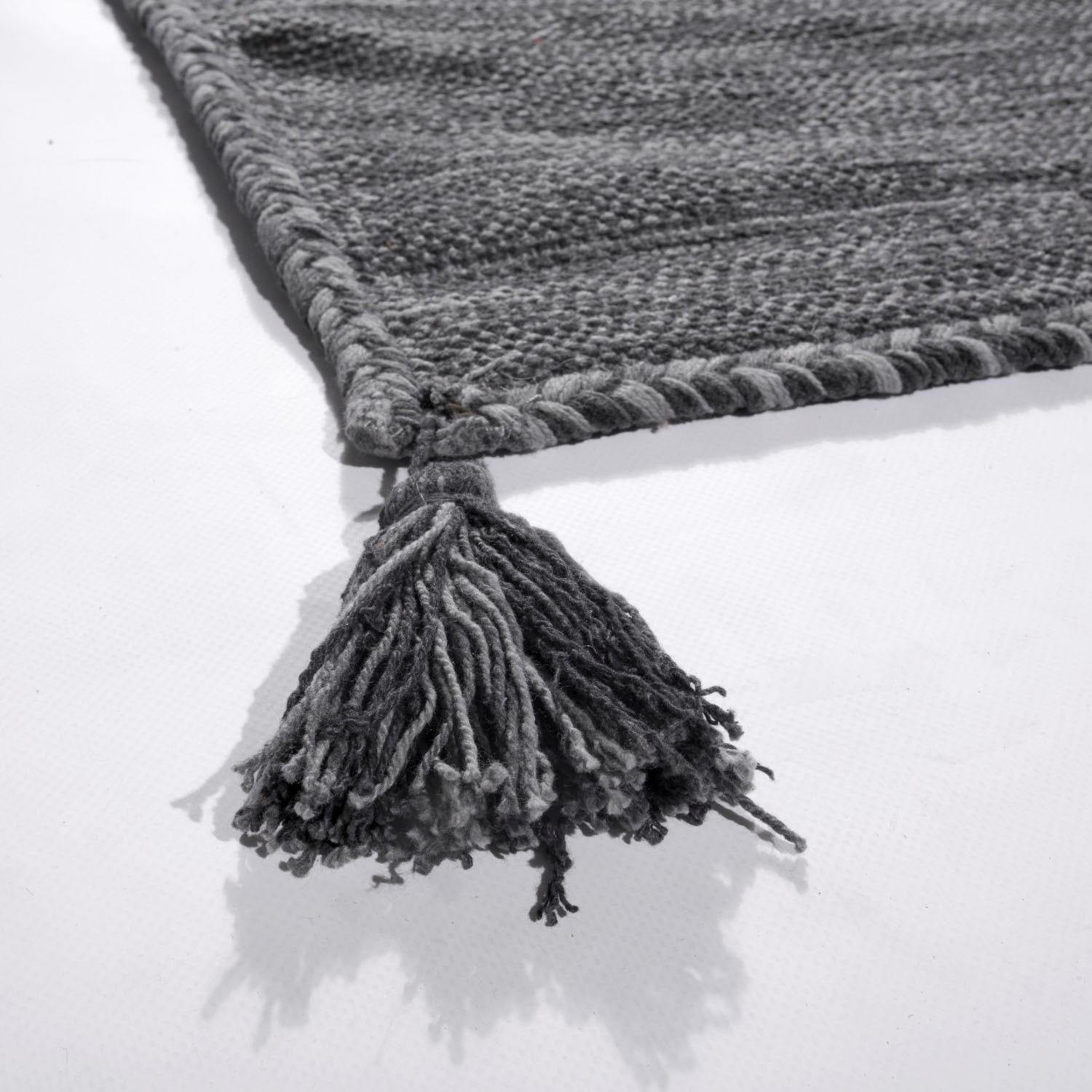 Paco Home Teppich »Kilim 210« rechteckig 12 mm Höhe Handgwebt, Flachgewebe, reine Baumwolle, handgewebt, Uni Farben