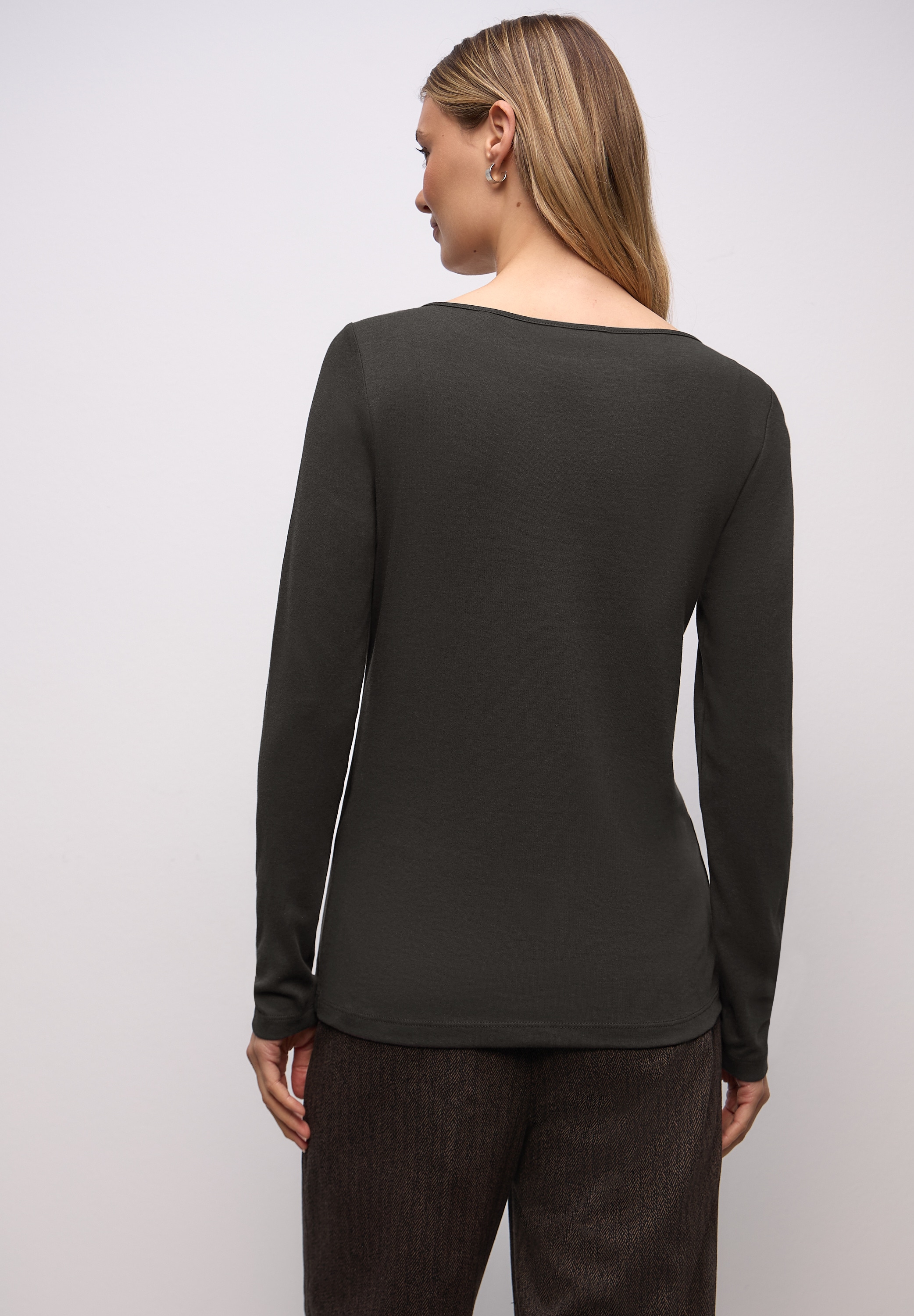 STREET ONE T-shirt à manches longues »Style Lanea« mit U-Boot Ausschnitt