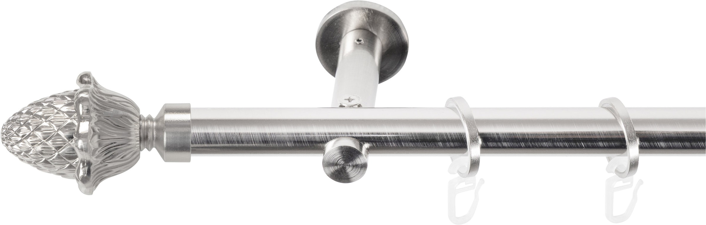 SN DECO GROUP Gardinenstange Ø 19 mm 1 läufig-läufig Fixmass;kürzbar
