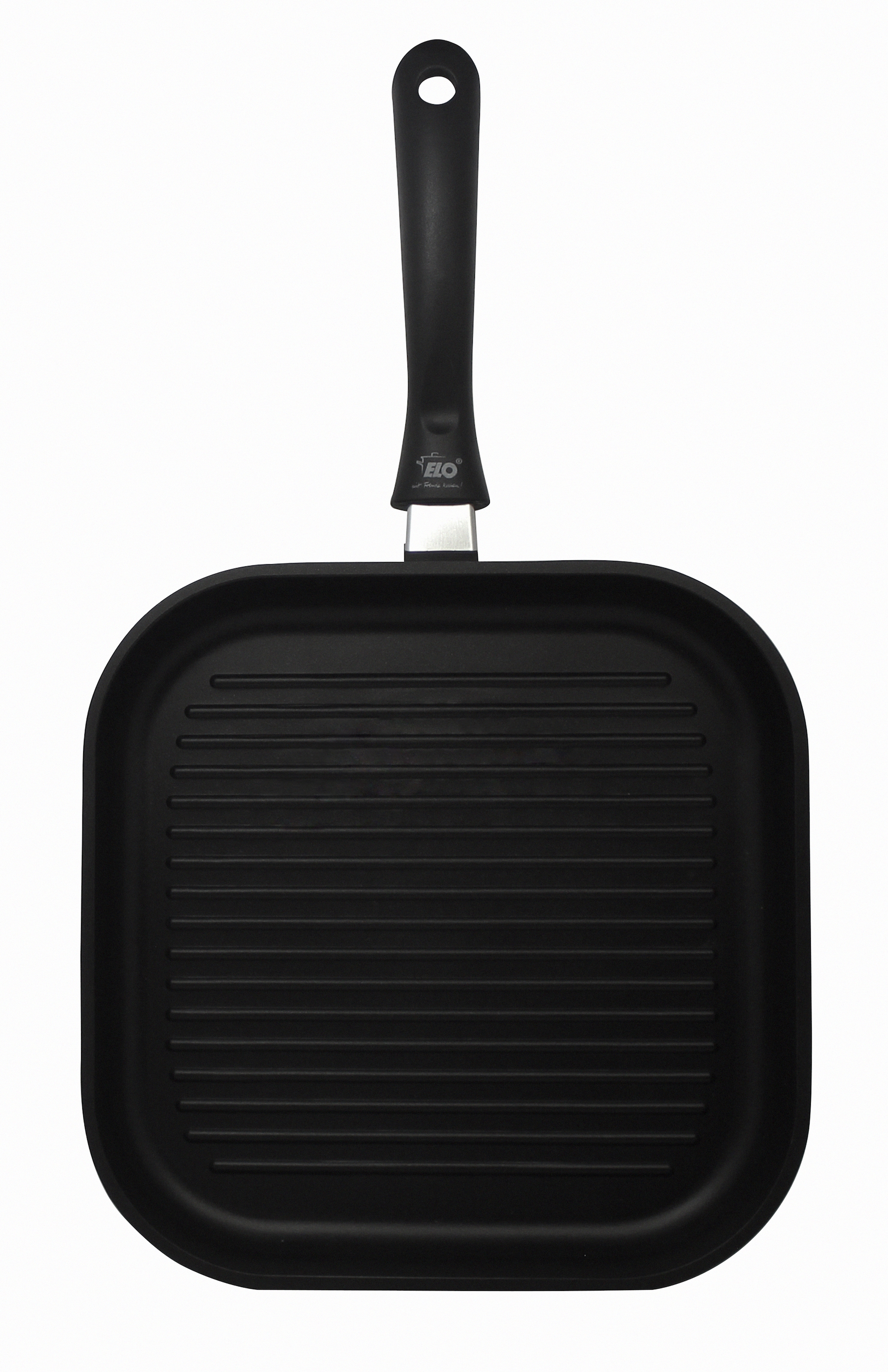 Elo Grillpfanne »Alucast« Aluminiumguss 1 Stk. tlg. 28x28 cm, ELODUR® Select Versiegelung, Induktion, inkl. Servierzange