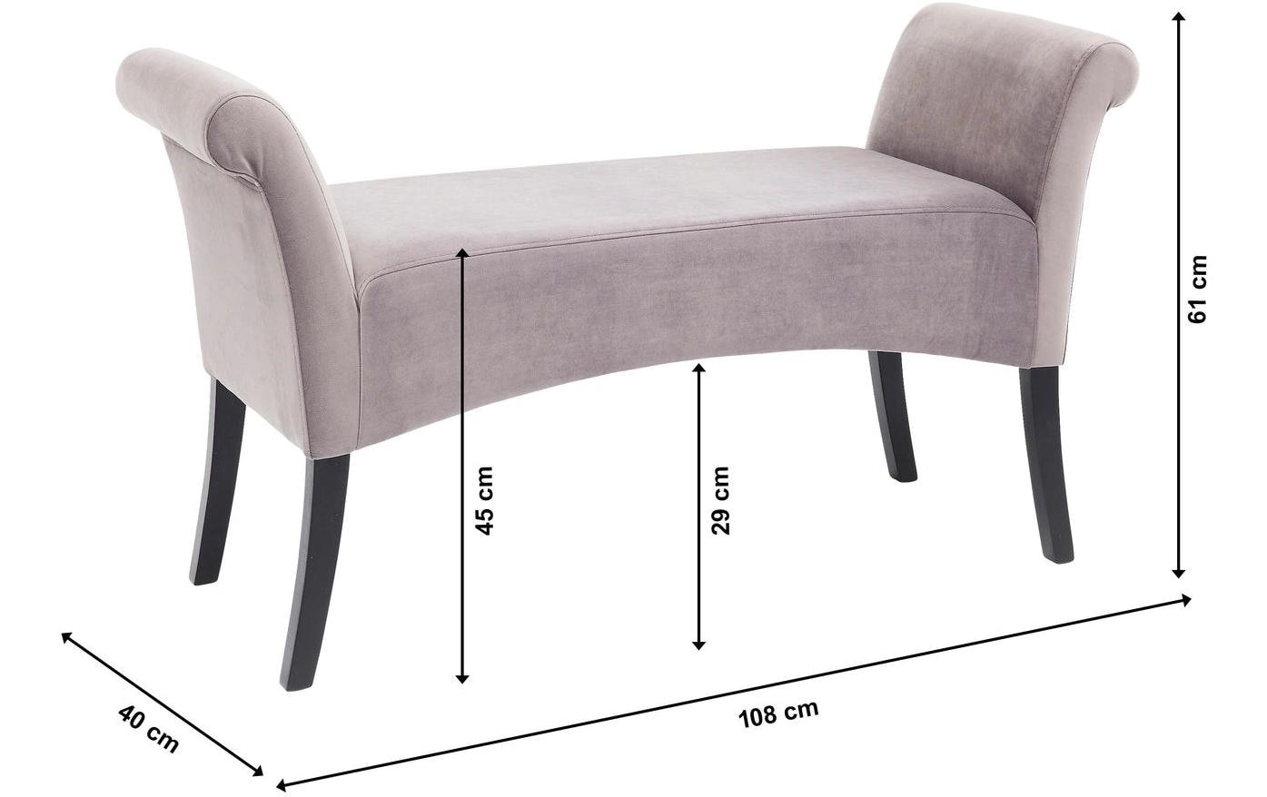 Kare Design Sitzbank »Motley Velvet 107 cm«