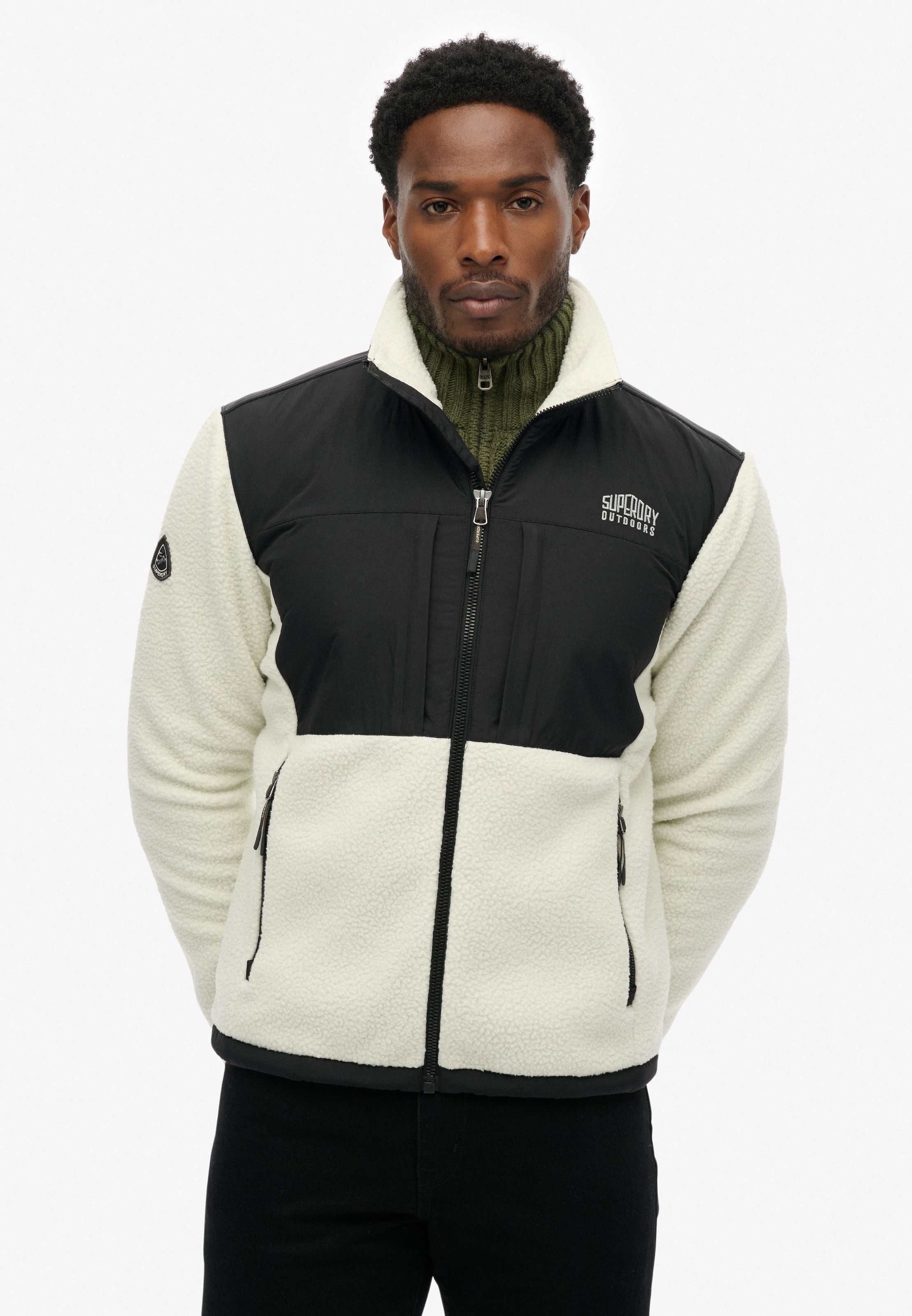 Superdry Parka »POLAR FLEECE HYBRID TREKKER« in toller Fleece Qualität