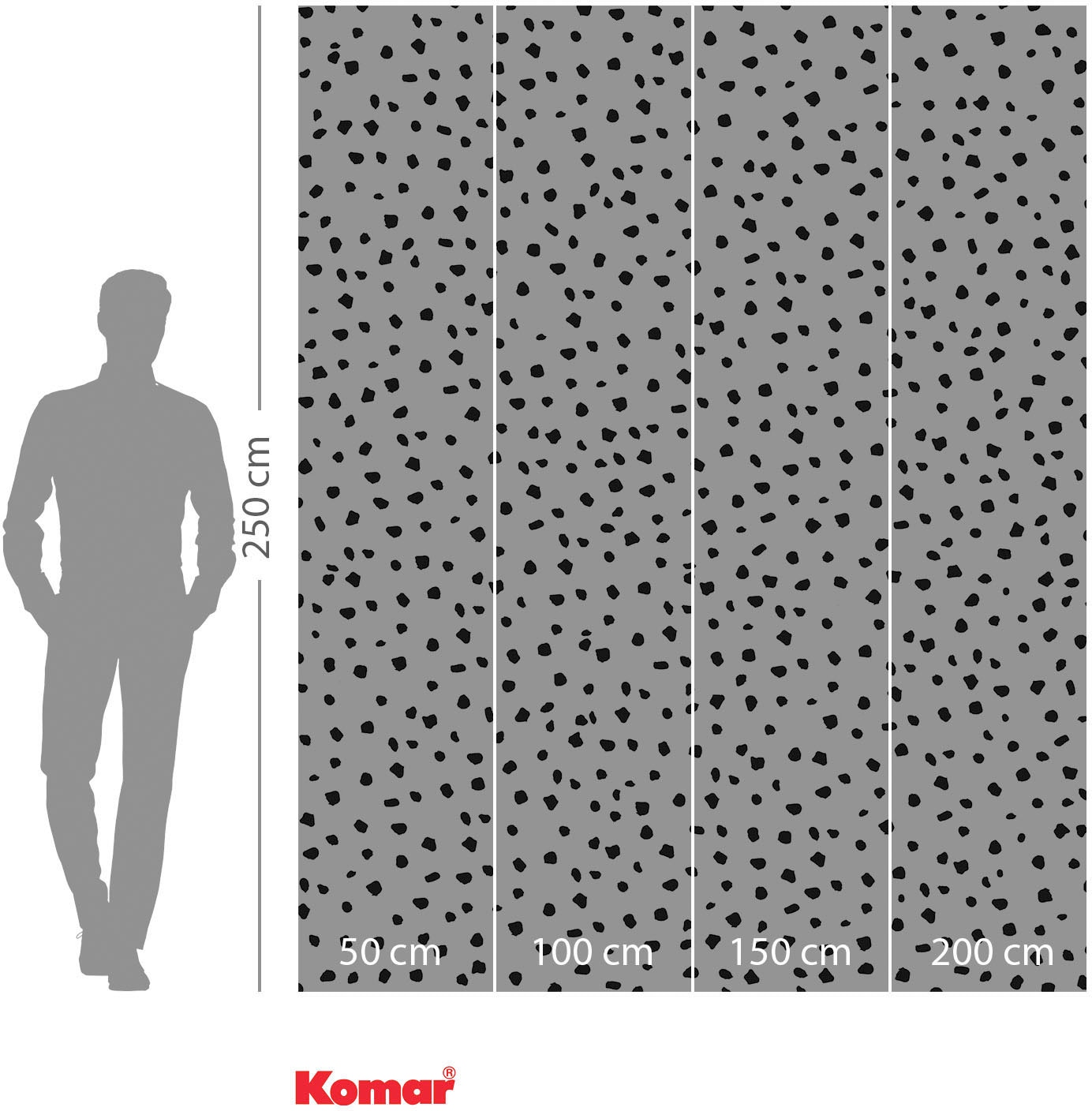 Komar Vliestapete »Digitaldruck Vlies -  Dipple Dapple - Grösse 200 x 250 cm« bedruckt glatt Wohnzimmer, Schlafzimmer