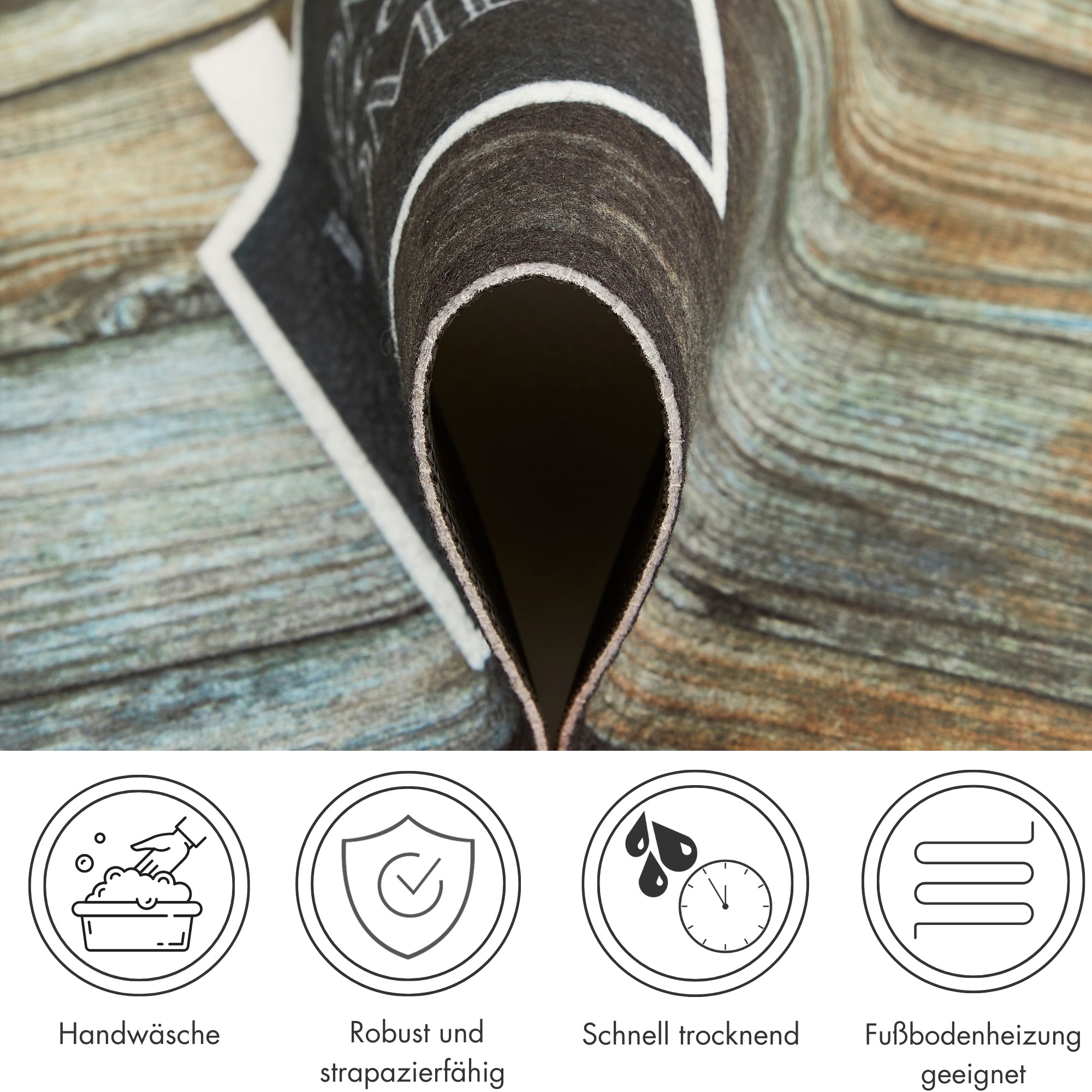 Andiamo Tapis de sol »Modern« Rectangulaire 6,5 mm Höhe Schmutzfangmatte, bedruckt, diverse Motive, In- und Outdoor geeignet