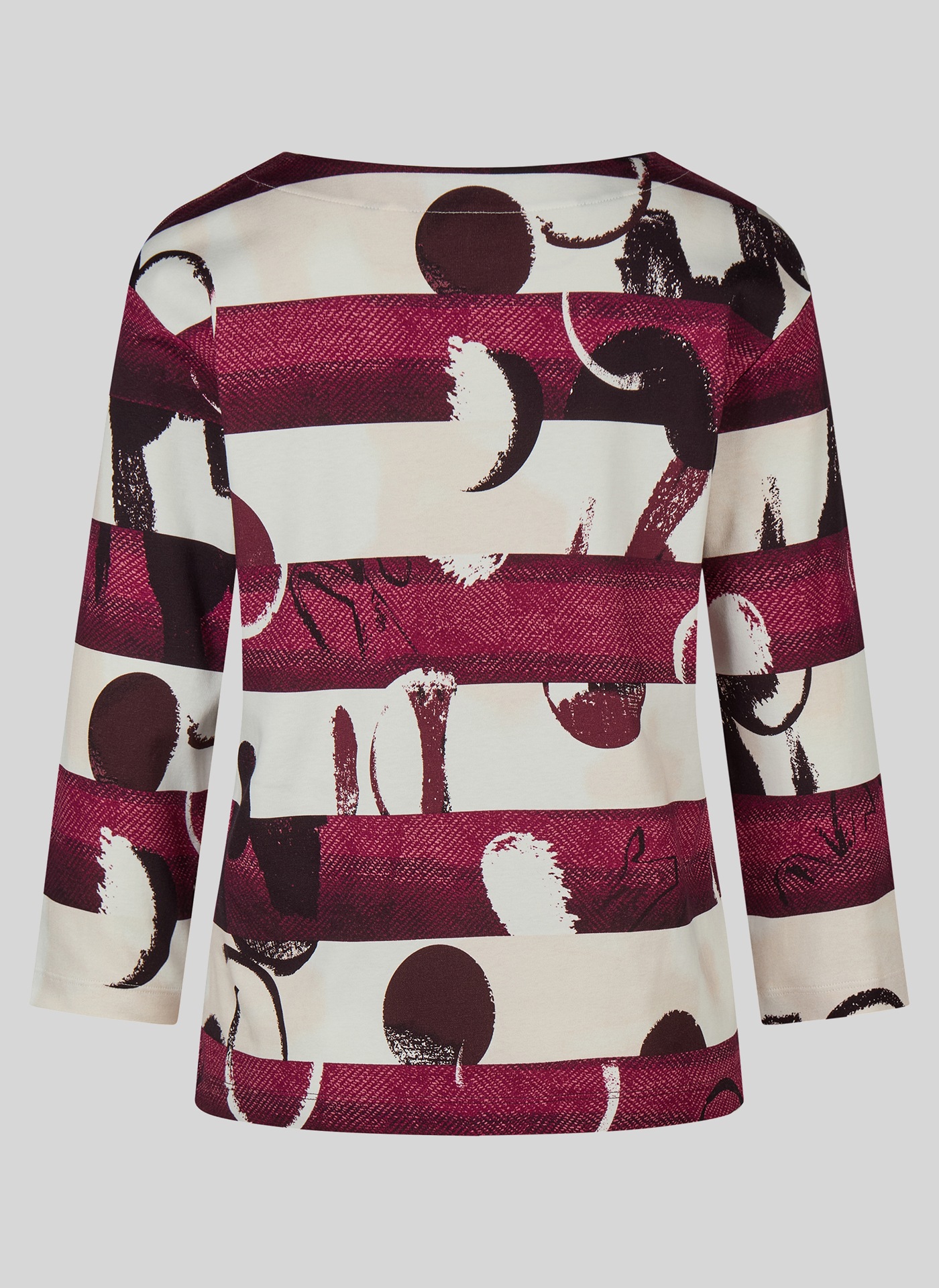 Rabe T-shirt à manches 3/4 avec motif graphique