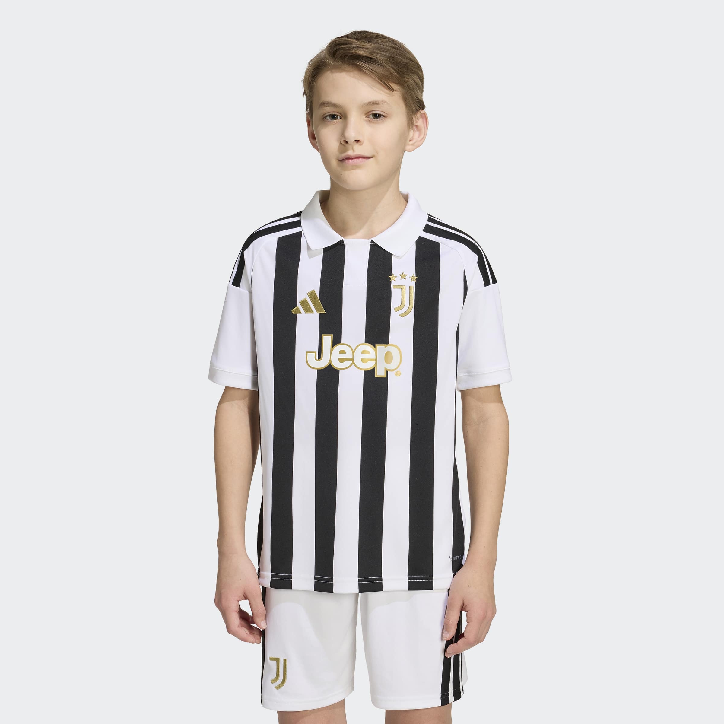 adidas Performance Maillot de foot »JUVENTUS TURIN 26/27 KIDS HEIMTRIKOT« avec technologie Climacool, col traditionnel, avec 3 bandes