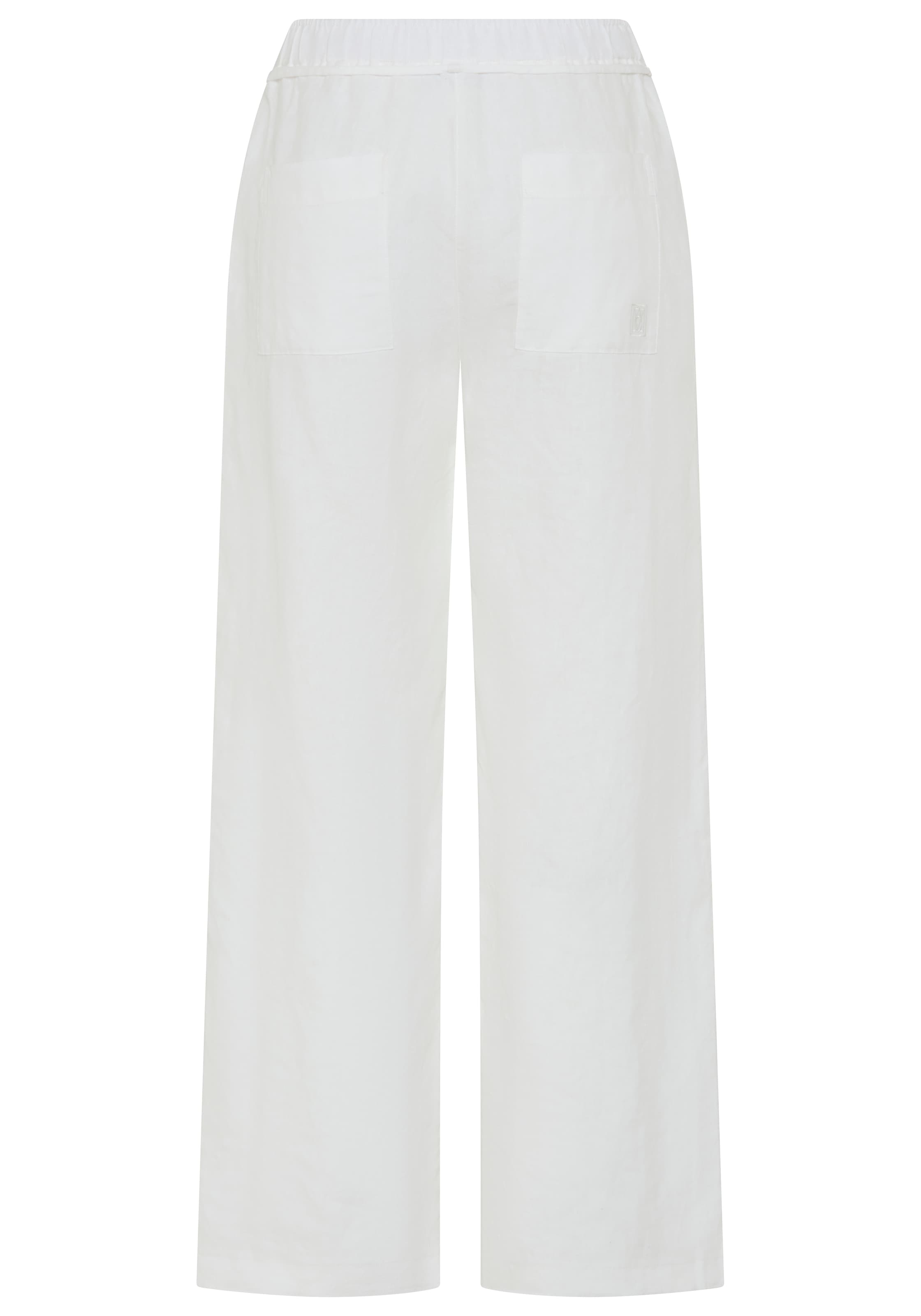 MAC Pantalon en lin »CHIARA BELT«  pantalon d'été coupe large, jambe droite et ample