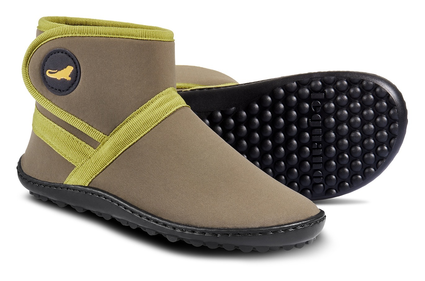 Leguano Chaussures pieds nus »LEGUANITO THERMO«  chaussure à scratch, chaussure enfant, boots avec traitement TEX déperlant