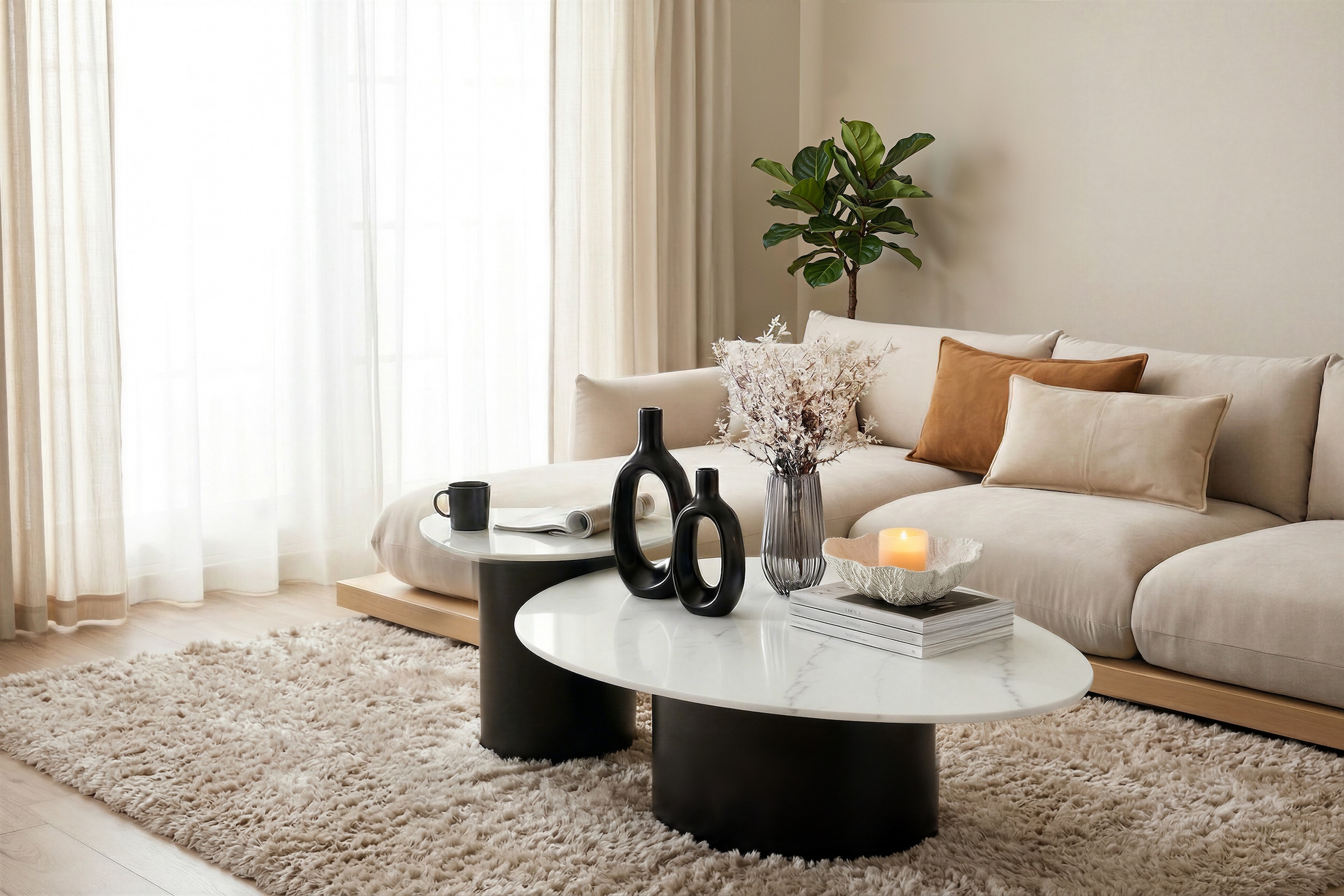 GOODproduct Table basse »Craco« Set,  2er-Set, in unterschiedlichen Höhen, ideal als Ablagefläche