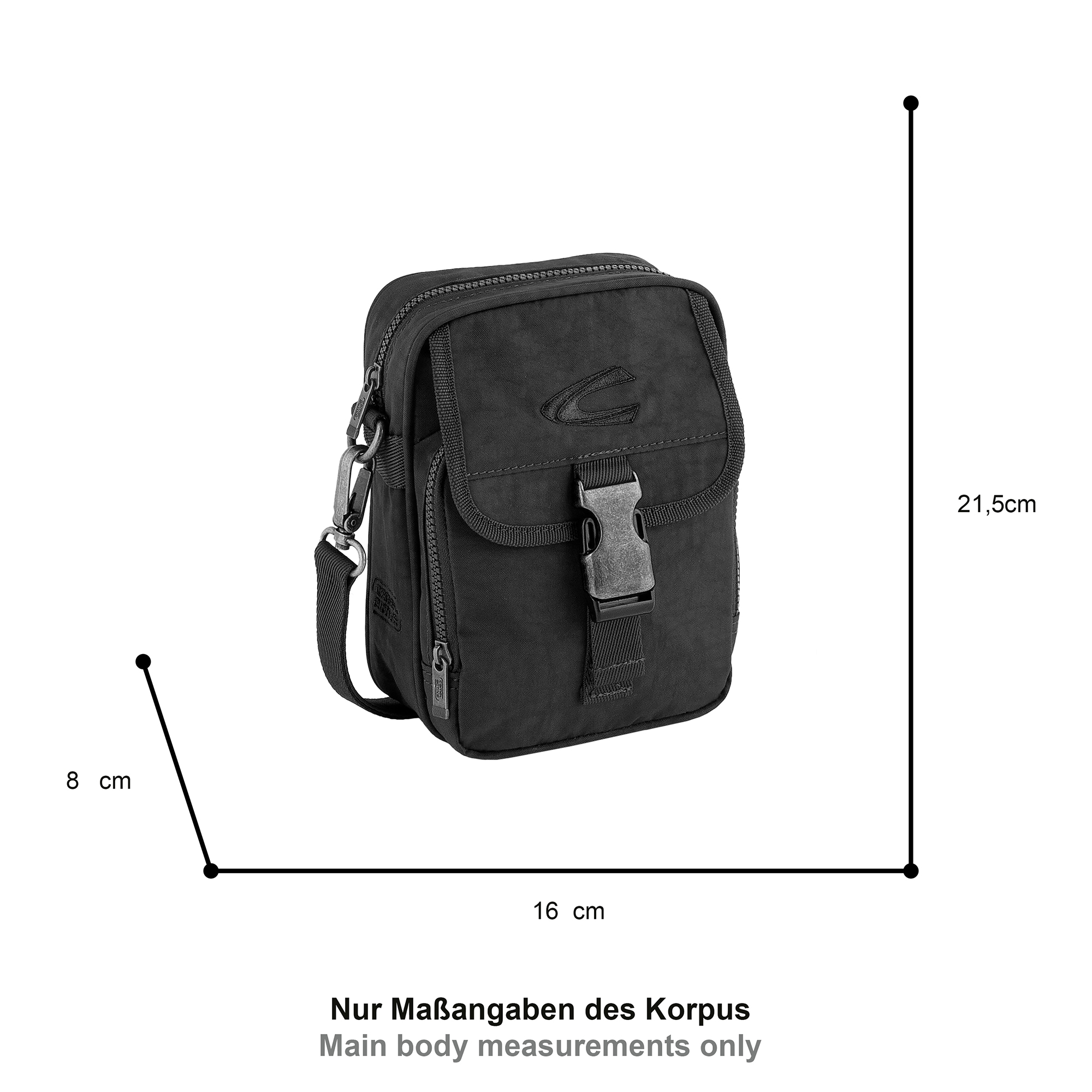 camel active Sac à bandoulière »Journey« aus leichtem robusten Nylon, funktional perfekt für alle Lebenslagen