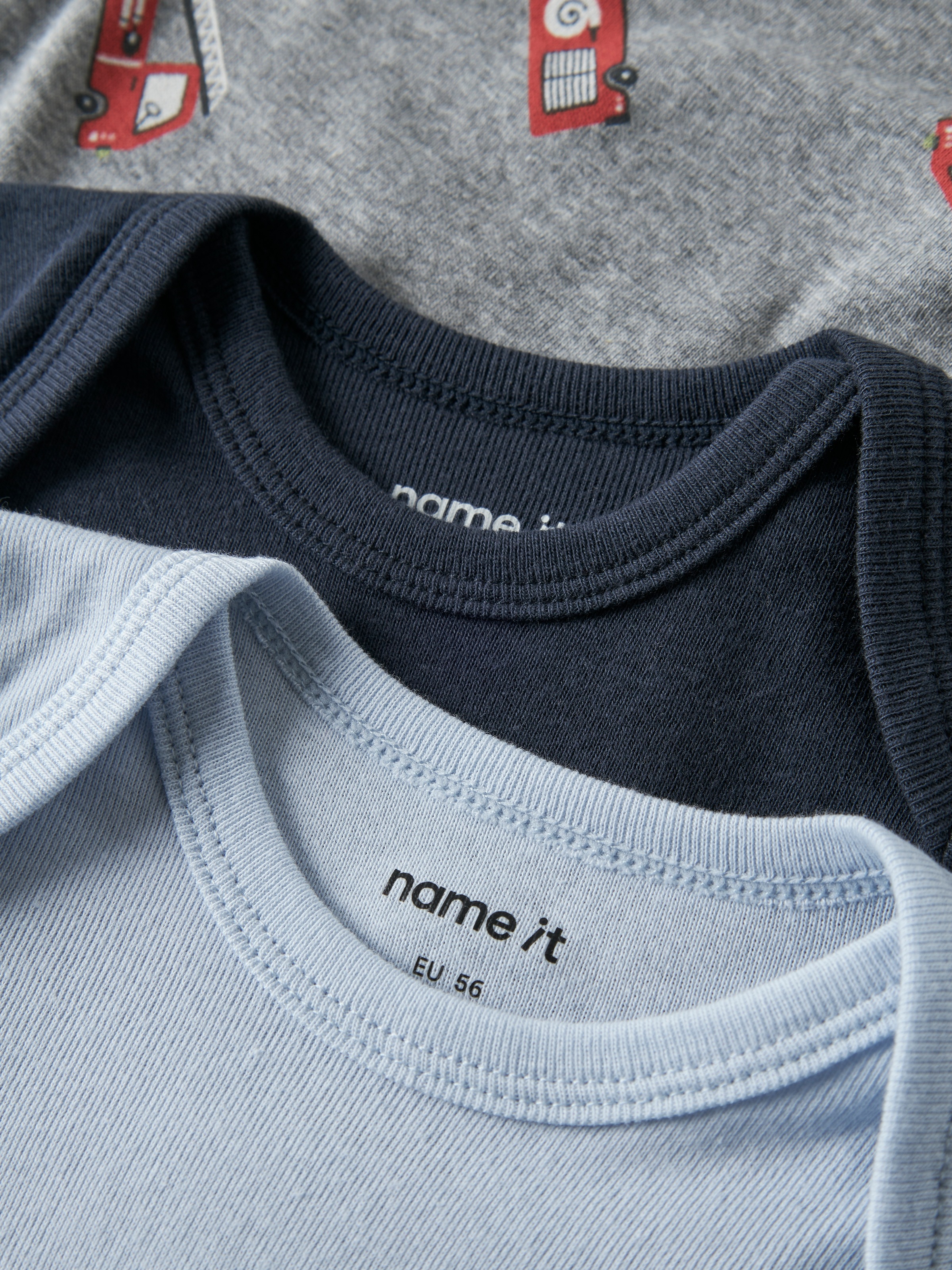 Name It Langarmbody »NBMBODY 3P LS FIRETRUCK NOOS« Packung, 3 tlg.