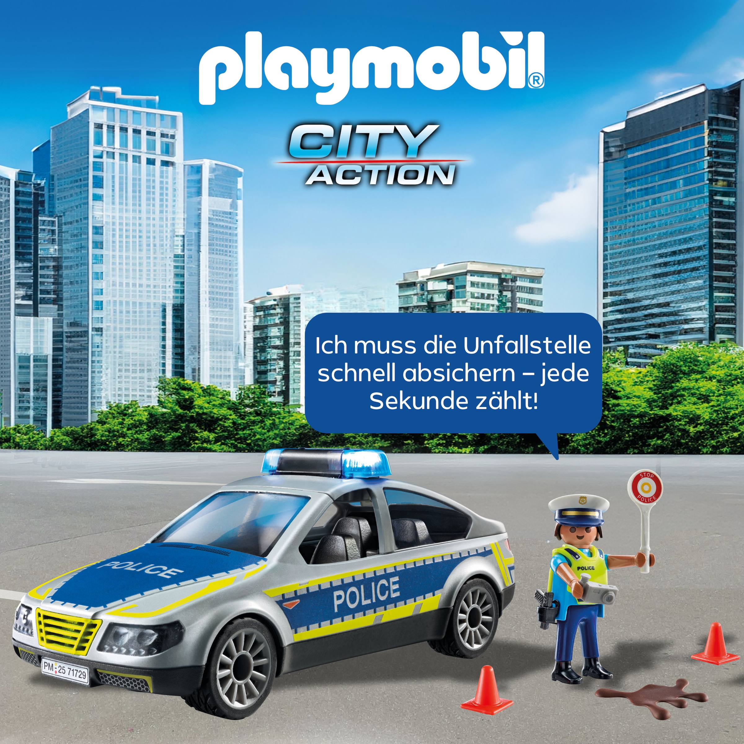 Playmobil® Jeu de construction »Polizei Streifenwagen (71729), Playmobil Action Heroes«