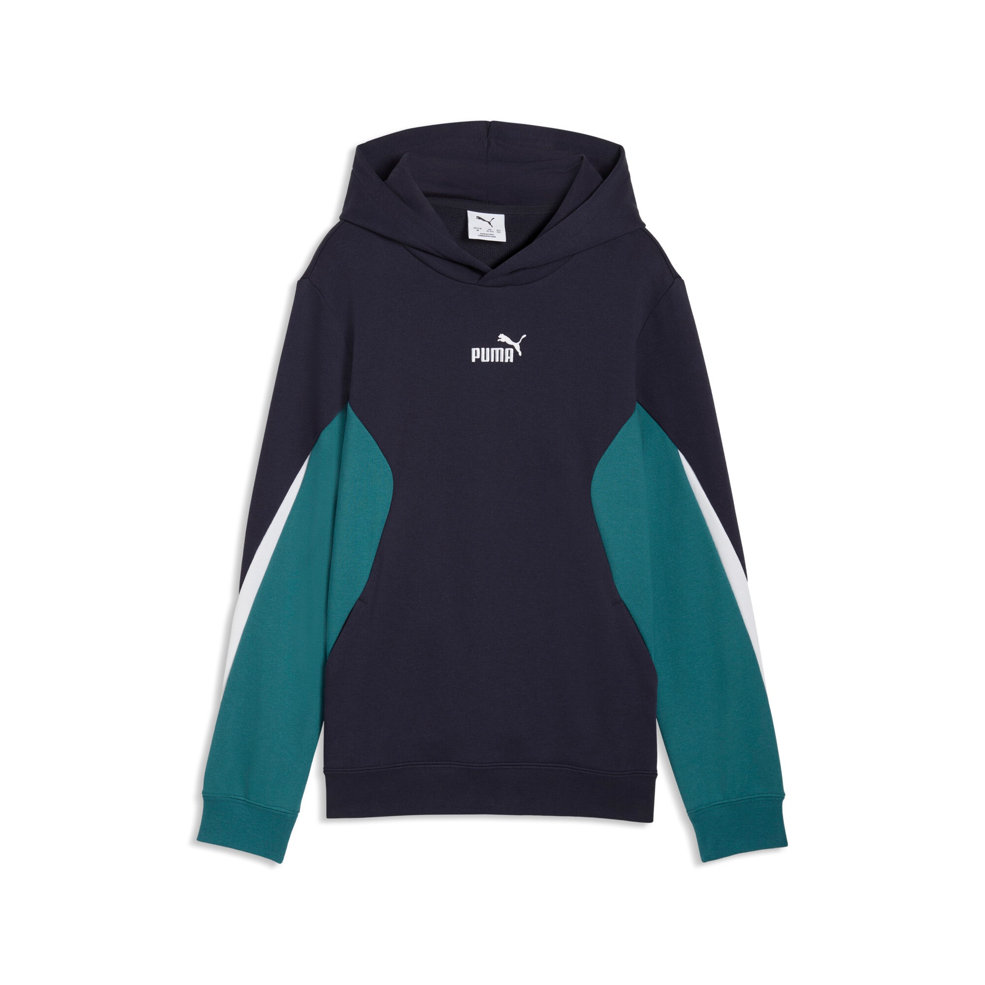PUMA Kapuzensweatshirt »ESS BLOCK HOODIE TR B«, Regular Fit, für Jugendliche, aus Baumwollmischung, mit Kapuze

