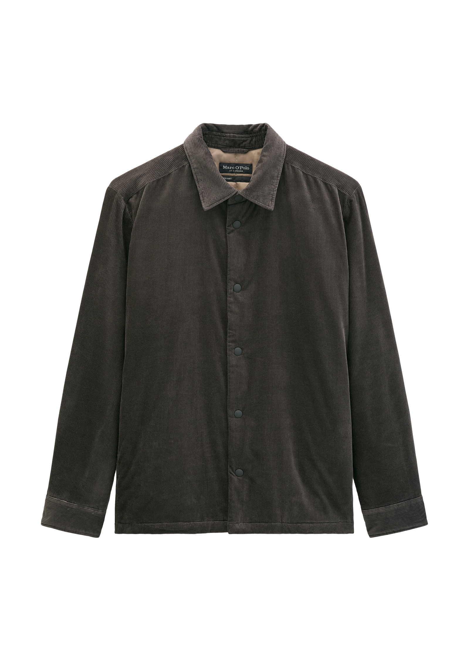 Marc O'Polo Hemdjacke Cord-Overshirt regular mit leichter Wattierung