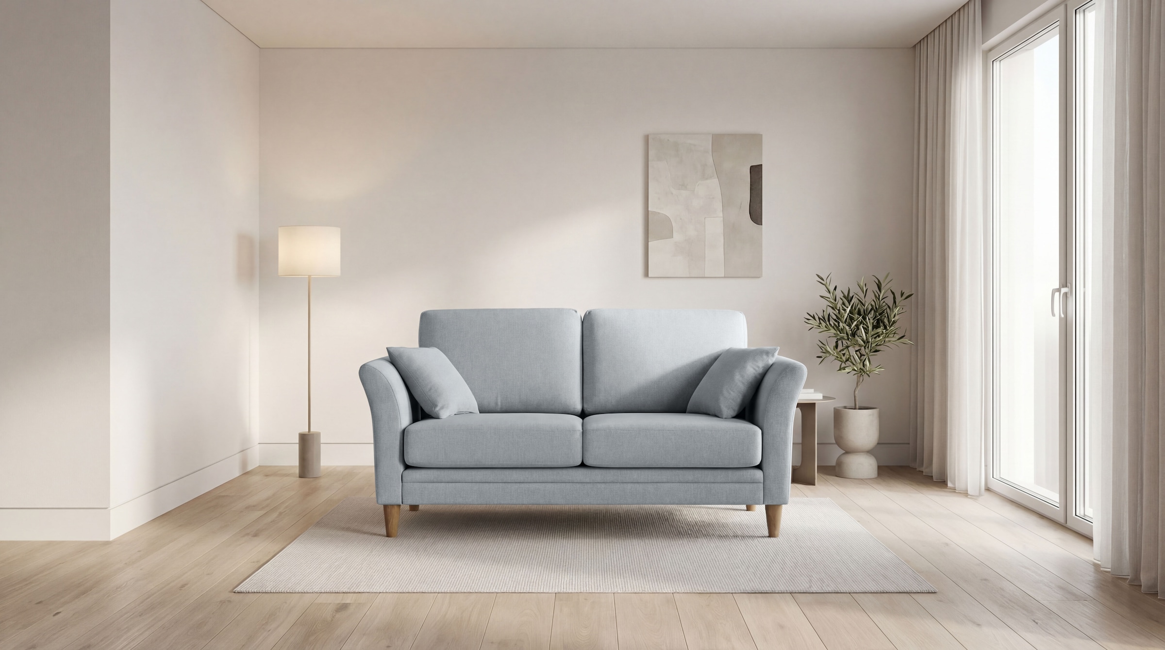 Home affaire 2-places »Arellano, Breite 155 cm« klassisches Design, 2 Zierkissen inklusive, Webstoff fein