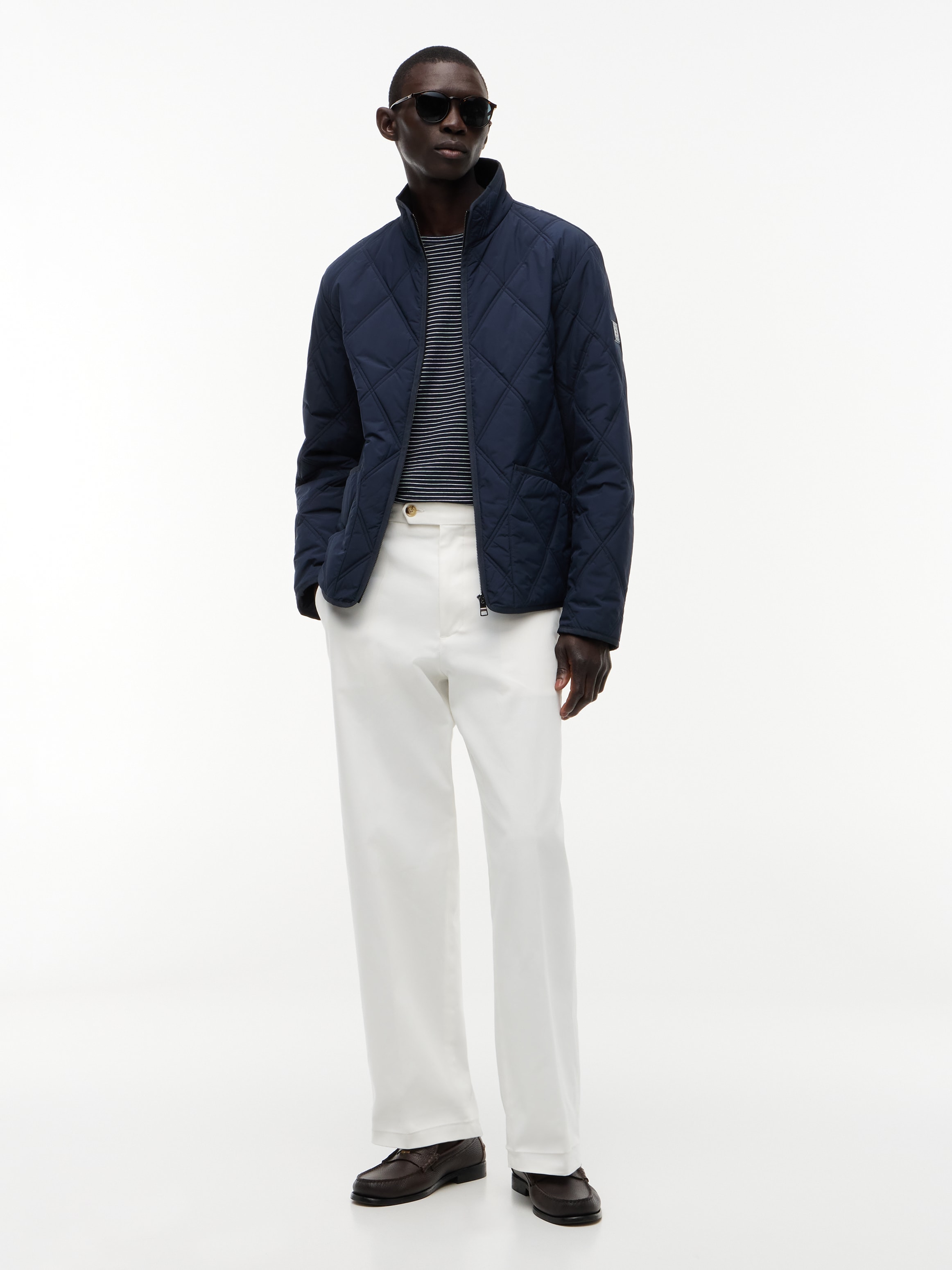 Tommy Hilfiger Veste matelassée »DIAMOND QUILT« avec piqûres losanges et fermeture éclair
