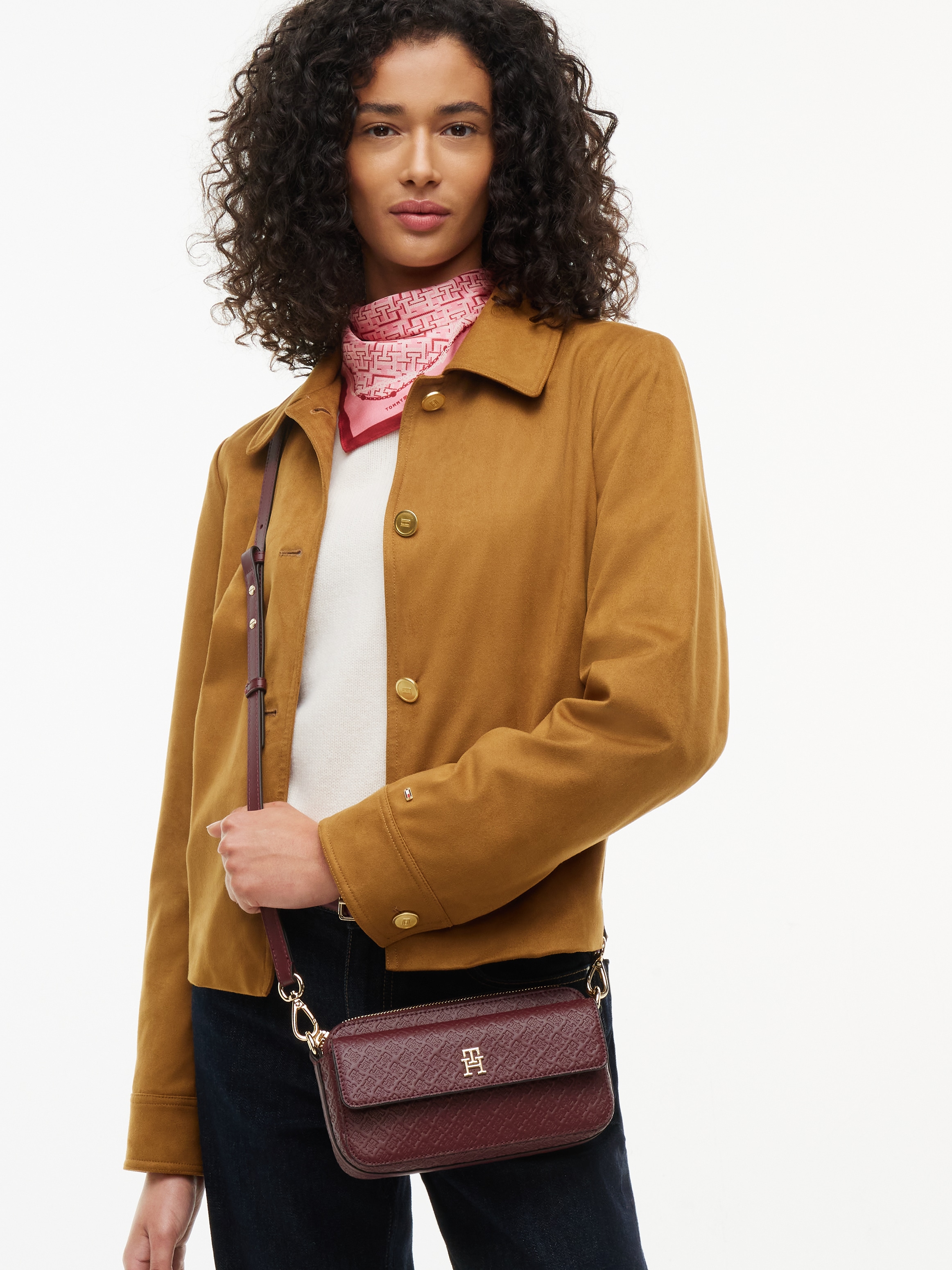 Tommy Hilfiger Sac à bandoulière »TH ICON CAMERA BAG MONO« Mini sac, sac bandoulière, sac à épaule avec embossage du logo TH