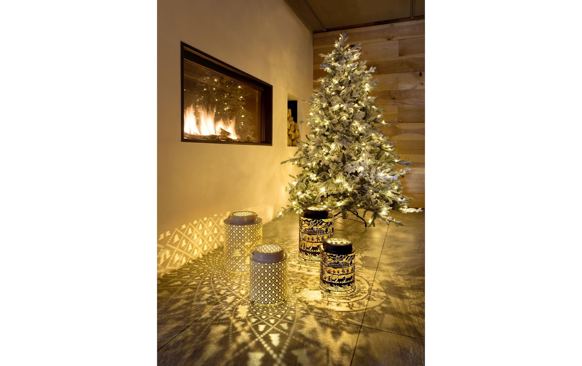 STT LED Laterne »Aura tree« Warmweiss