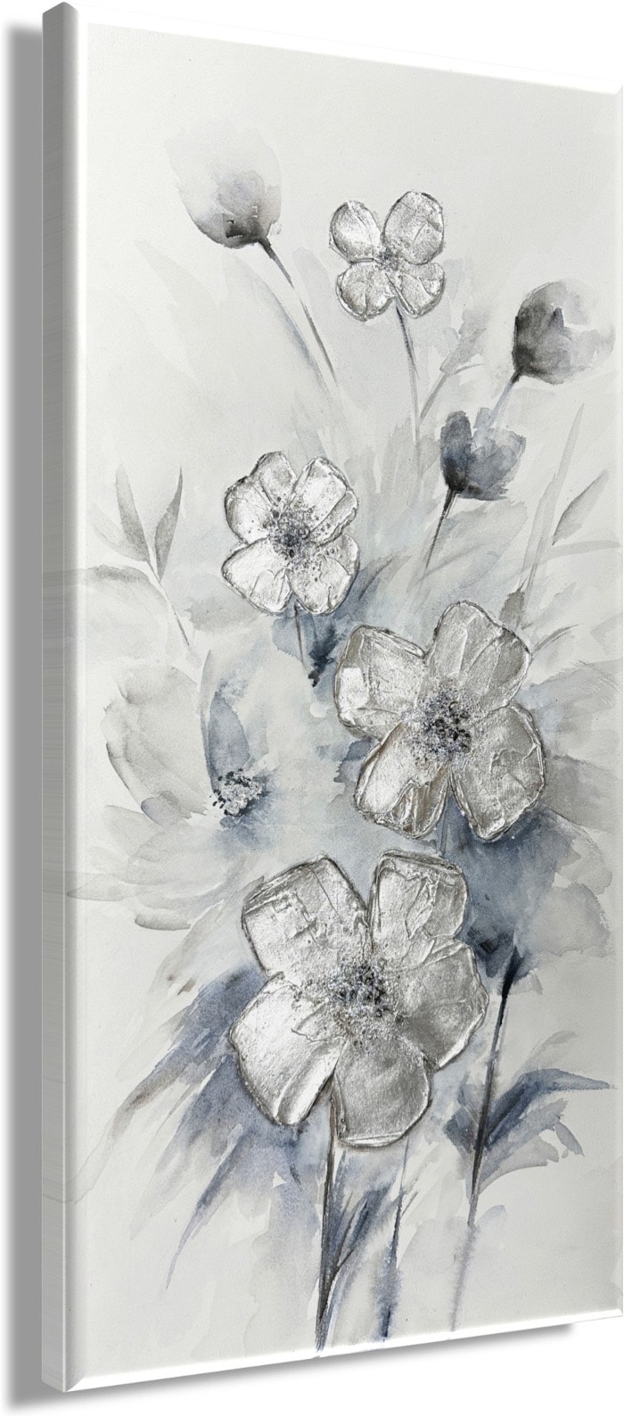 Bönninghoff Peinture à l'huile »handarbeit BLUMEN 40x80 cm – Wandbild Kunst Deko modern« Art | Fleurs | Images de fleurs | Images de plantes | Moderne | Plantes 1 cuis tlg. fabriqué à la main, chaque image est unique