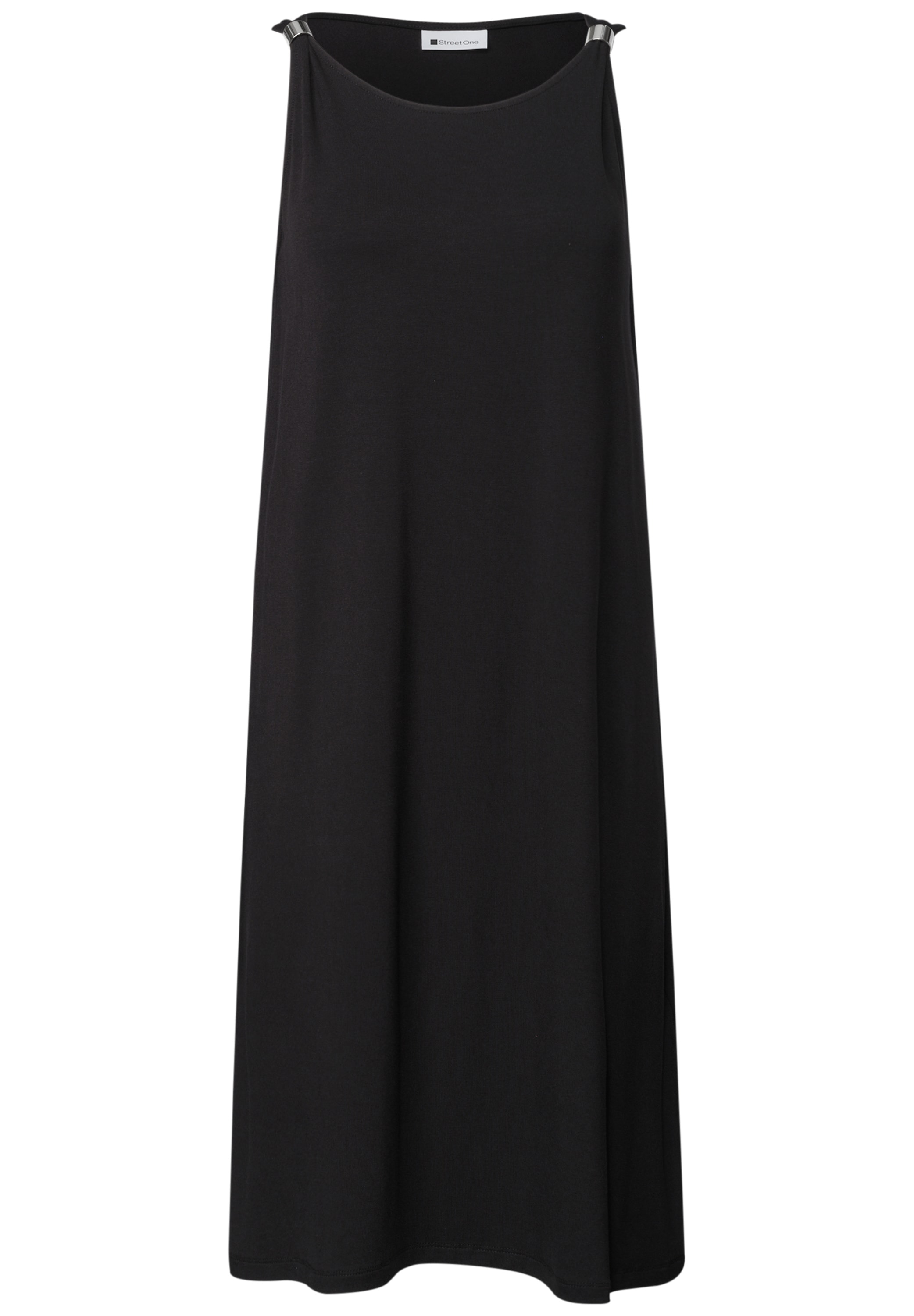 STREET ONE Robe t-shirt Sans poches Sommerkleid mit Schnallendetail/Viskose-Stretch